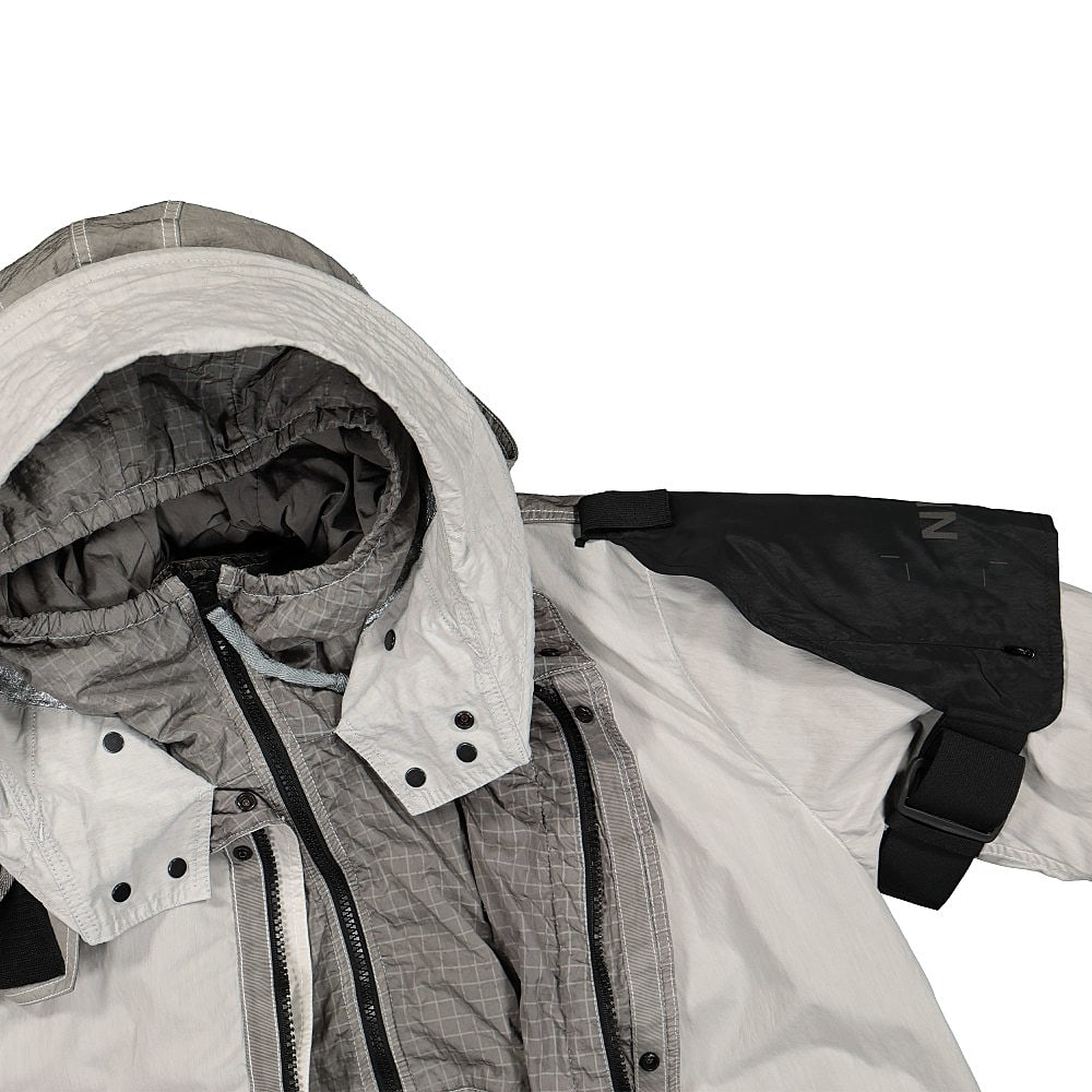 NemeN Fishtail MF All Season Military Parka White Grey Parkas Close-up | Overkill