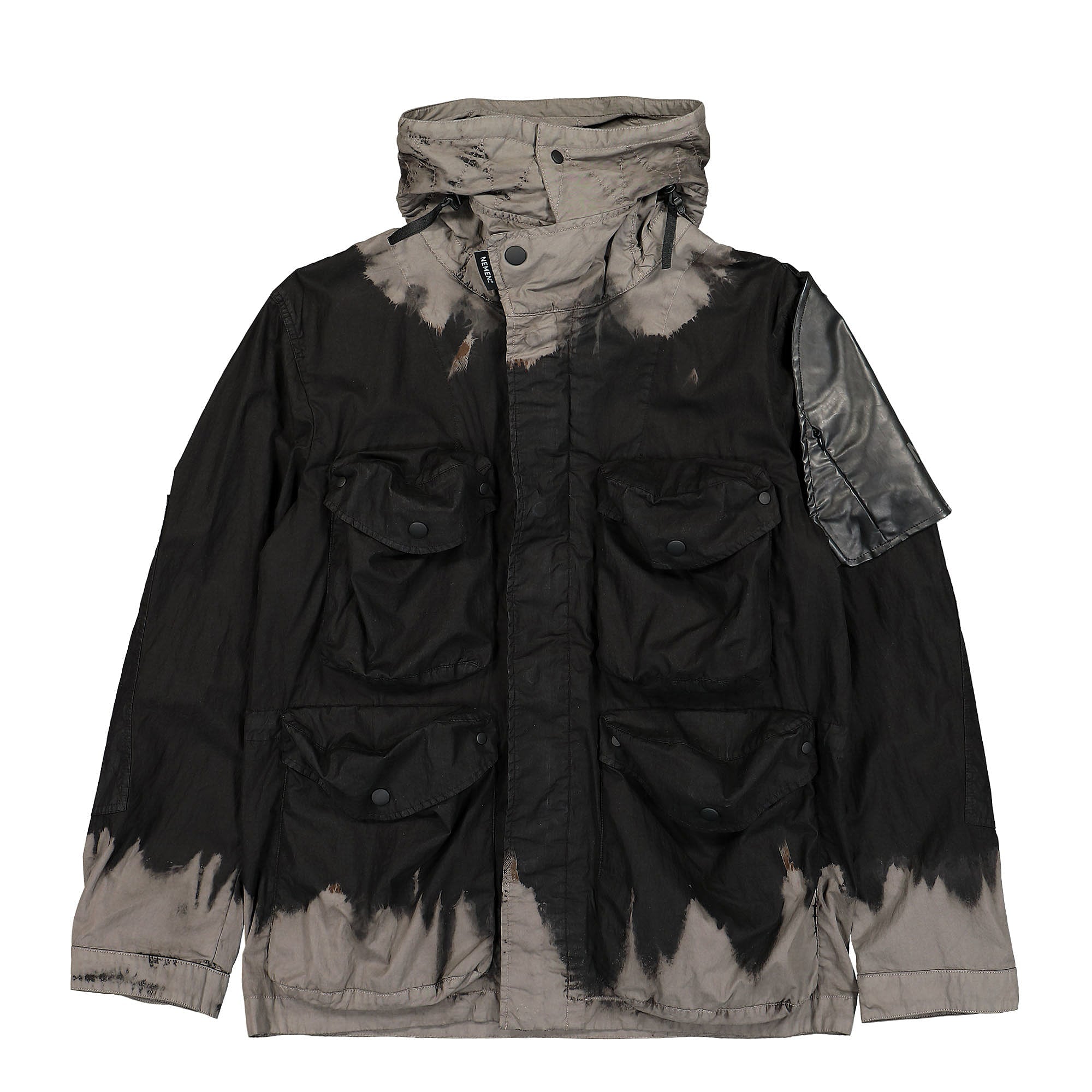 NemeN Moses Multipocket Tie Dye Jacket Discharged Black Jackets NMN_E22231_160 | Overkill