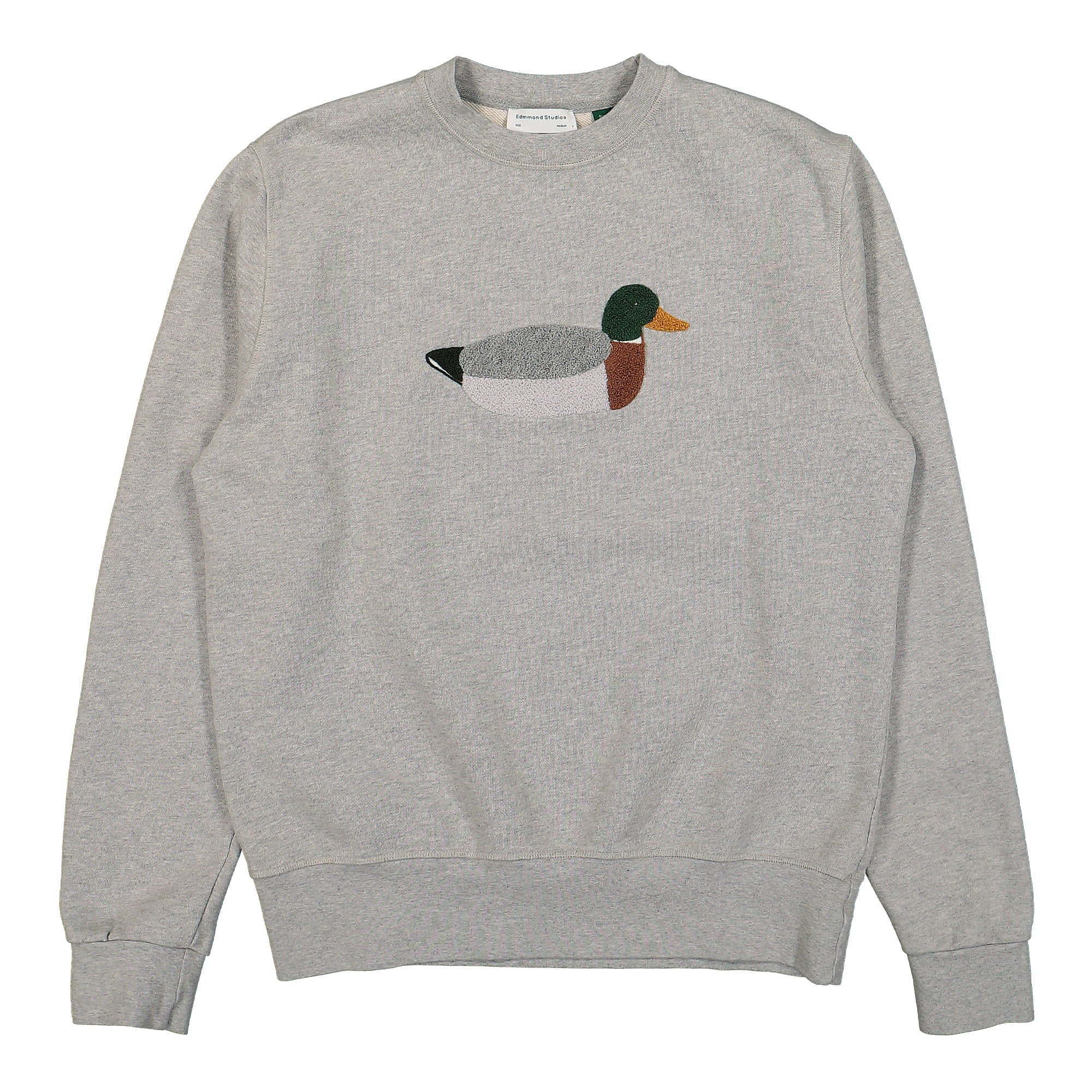 Edmmond Studios Duck Hunt Sweatshirt Plain Grey Melange Sweatshirts NOS-40-02840 | Overkill