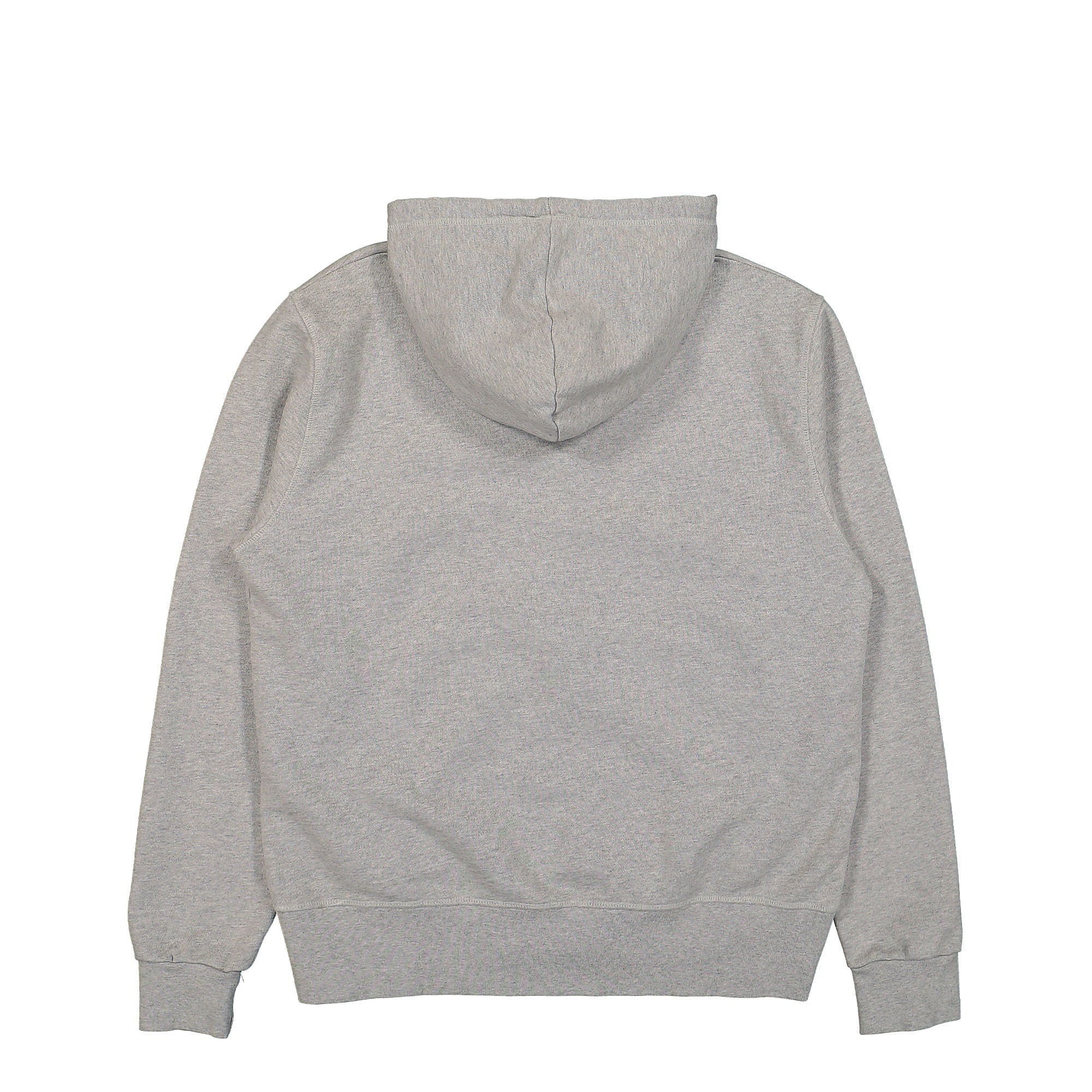 Edmmond Studios Duck Patch Zip Hoodie Plain Grey Melange Hoodies Material | Overkill