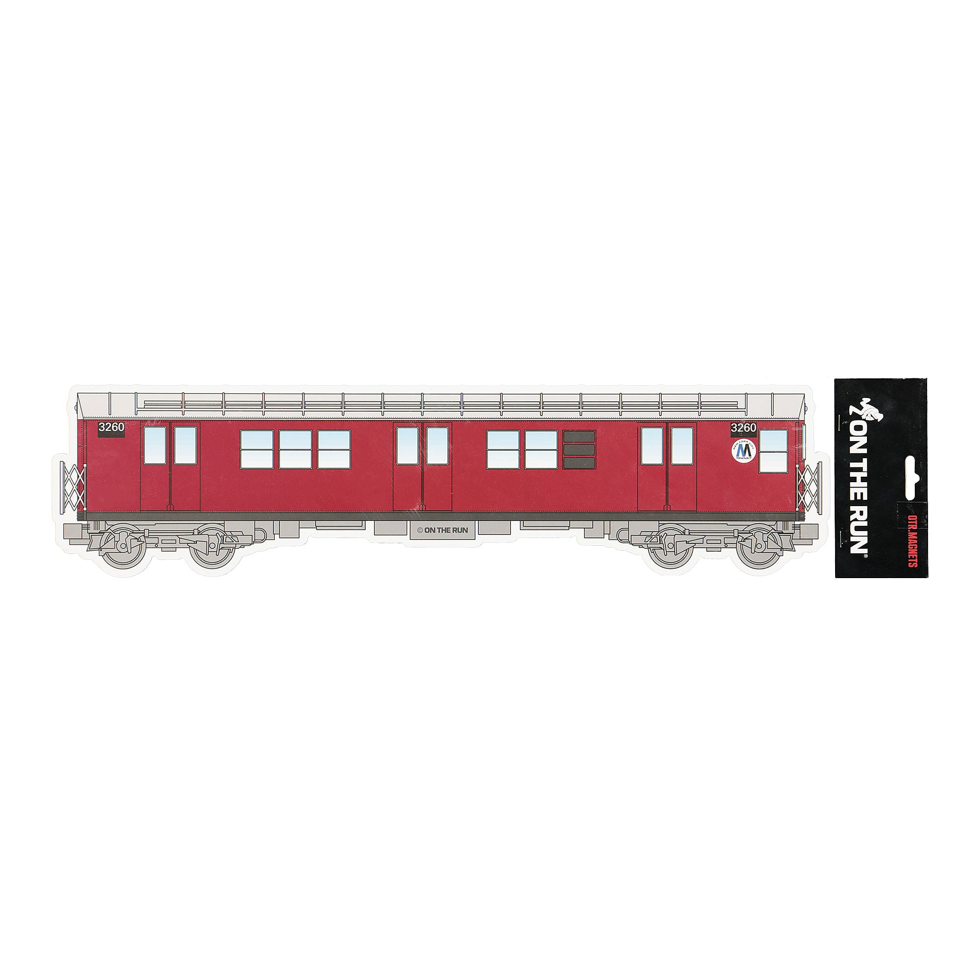 On The Run magnet new york subway xl red | Overkill