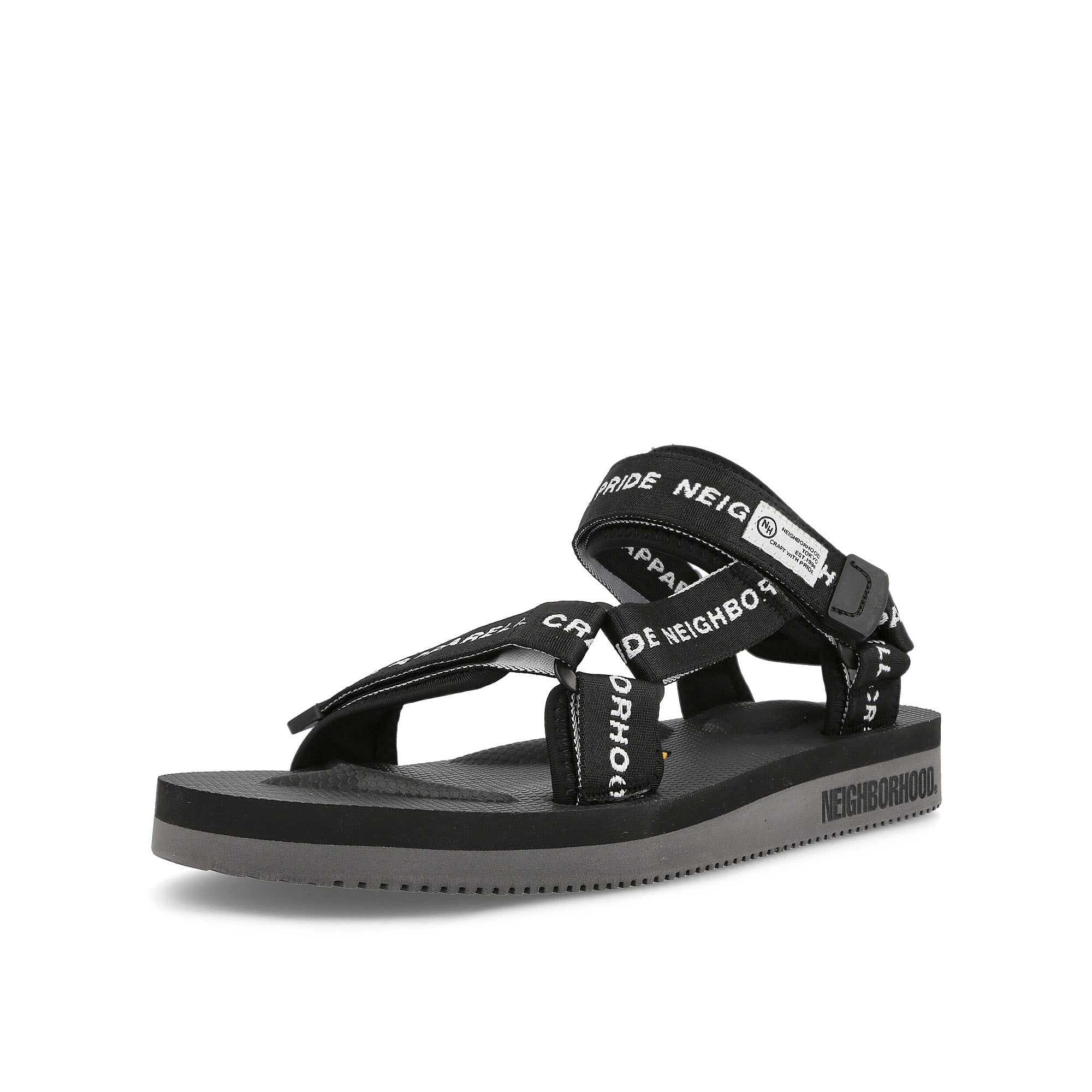 Suicoke Neighborhood x Suicoke NR-Sandal Thongs Black Slides, Sandals & Slippers Close Up | Overkill