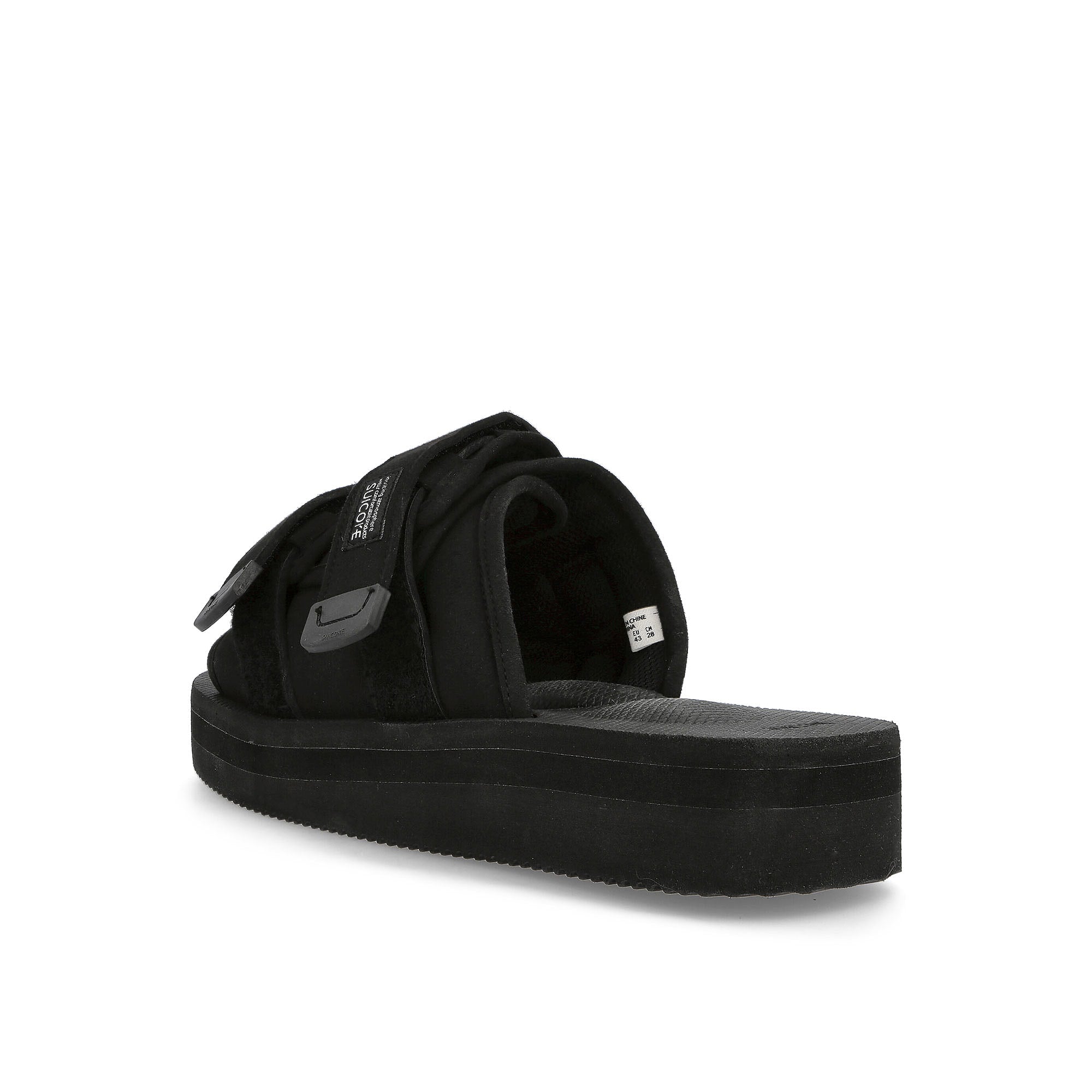 Suicoke moto - po Black Slides, Sandals & Slippers Material | Overkill