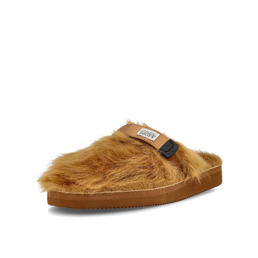 Suicoke zavo 2eu Brown Slides, Sandals & Slippers Close Up | Overkill