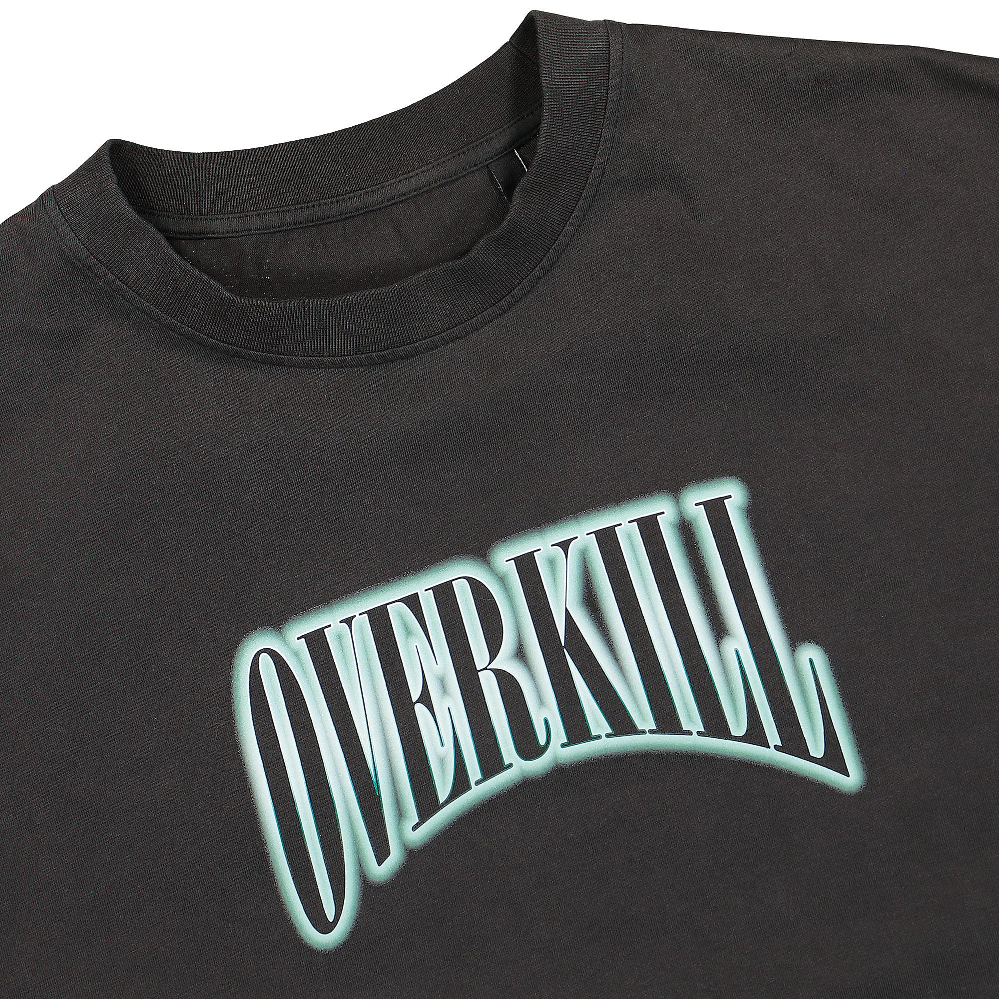 Overkill Berliner Luft Tee Washed Black T-Shirts Material | Overkill
