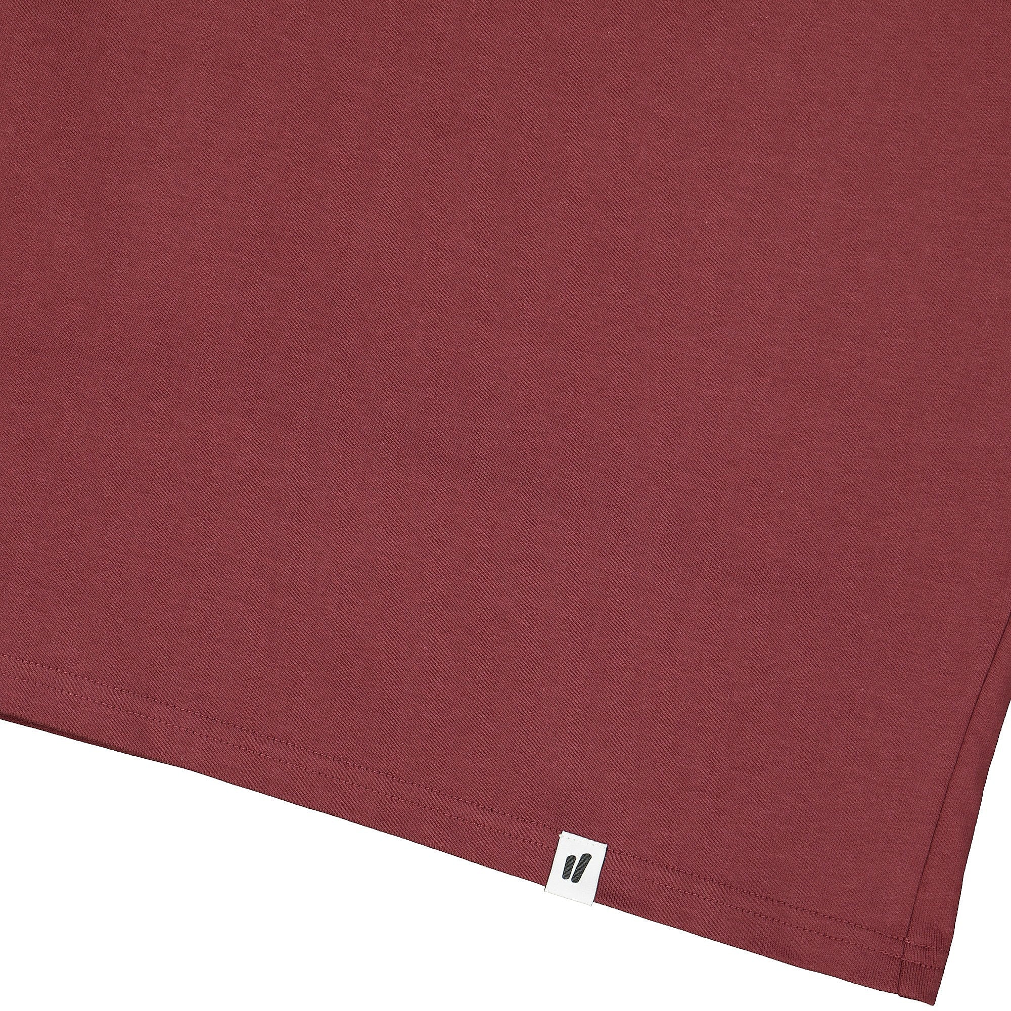 Overkill Blank Tee Burgundy T-Shirts Close-up | Overkill