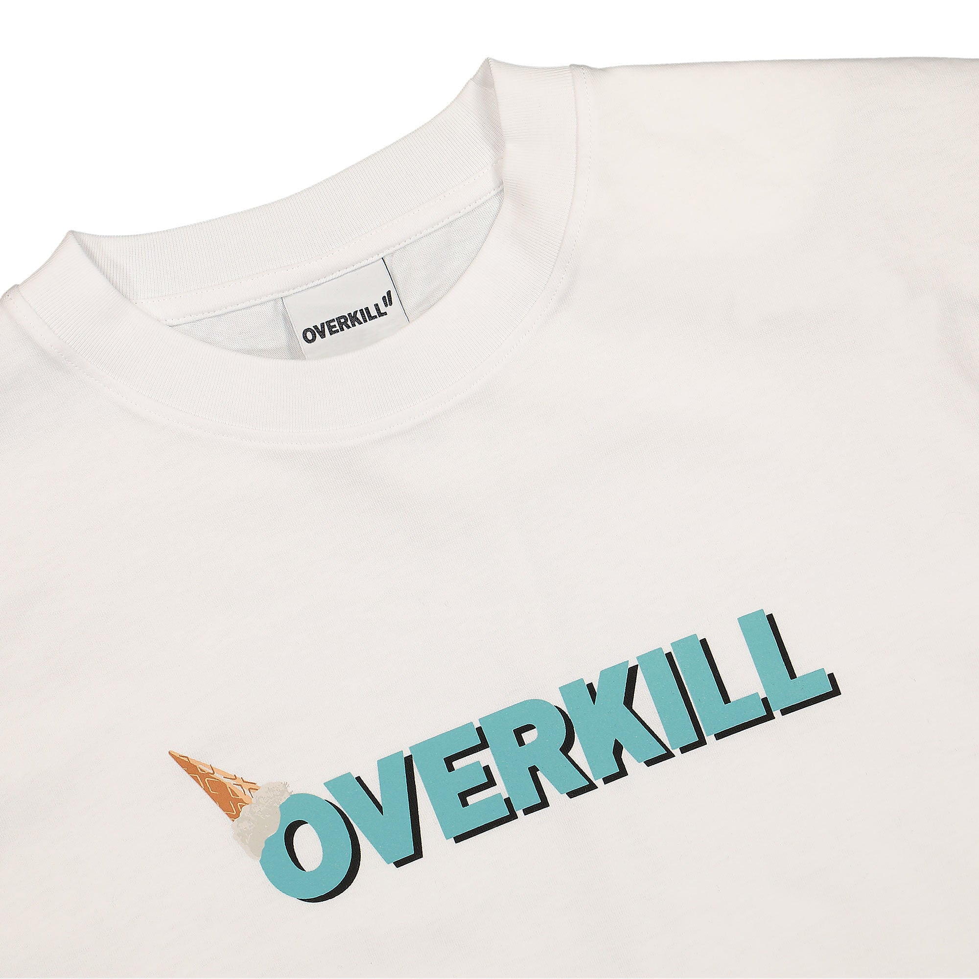 Overkill CSG Tee White / Blue T-Shirts Material | Overkill