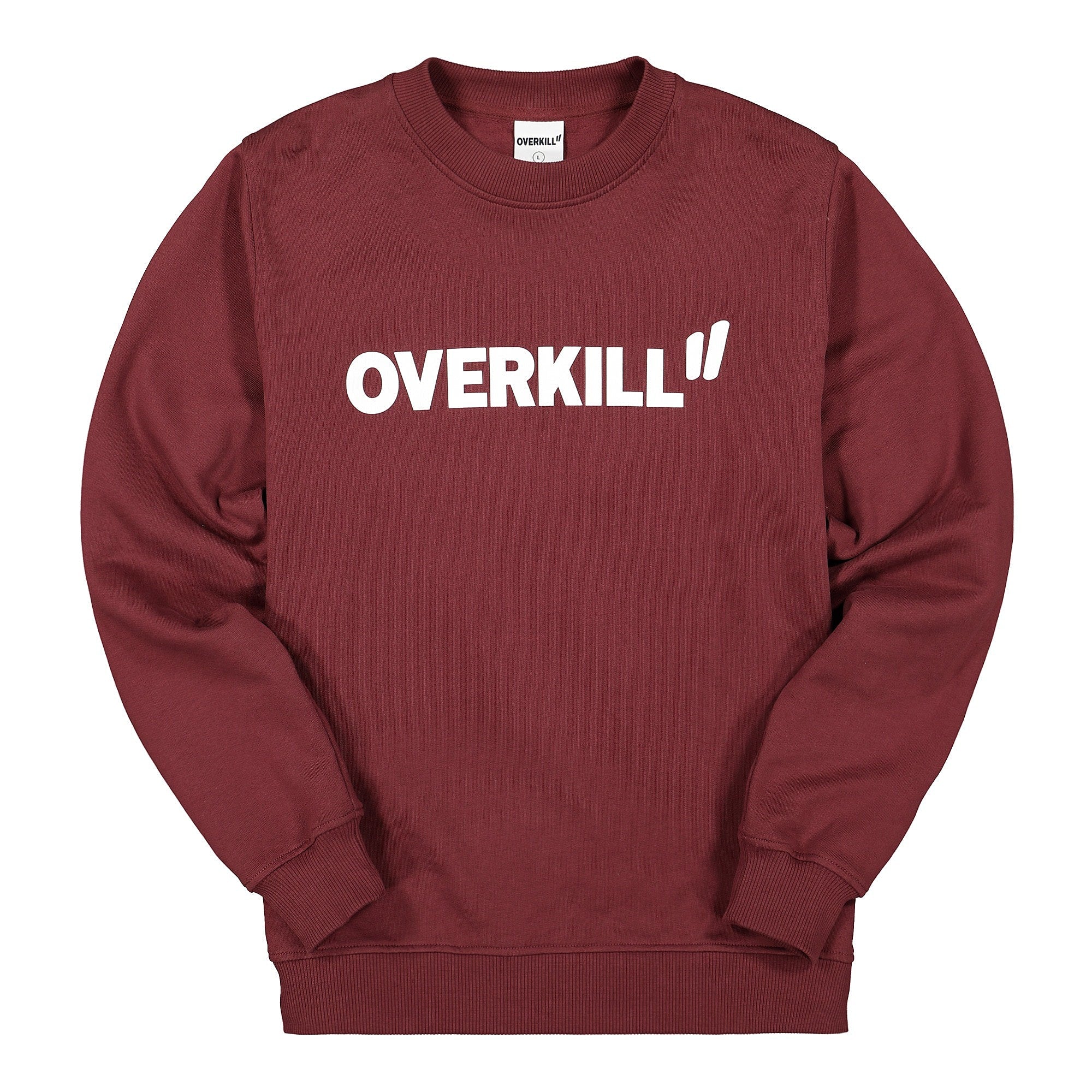 Overkill Logo Crewneck Burgundy Sweatshirts OK-LCN-BG | Overkill