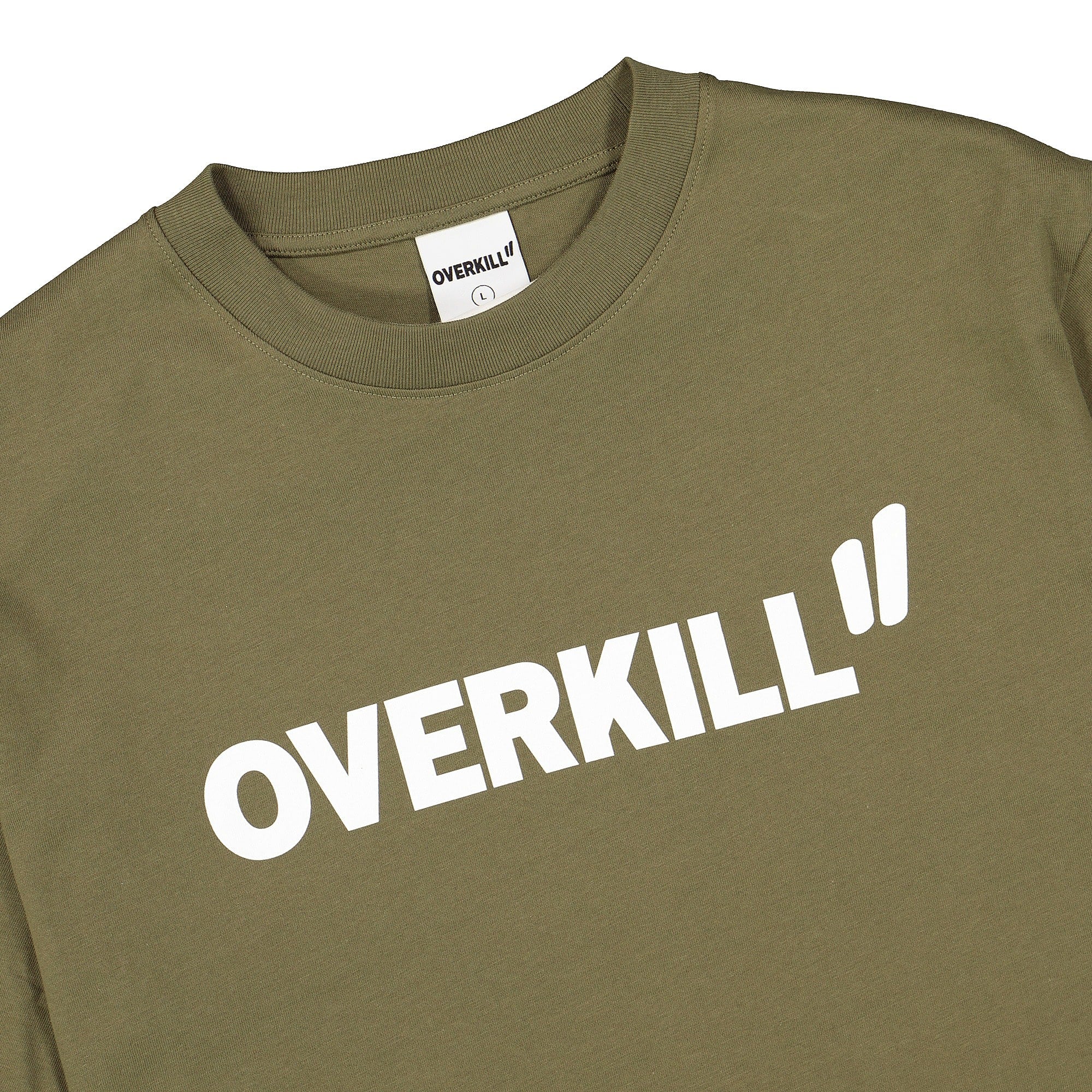 Overkill Logo Tee Aloe Green T-Shirts Close-up | Overkill