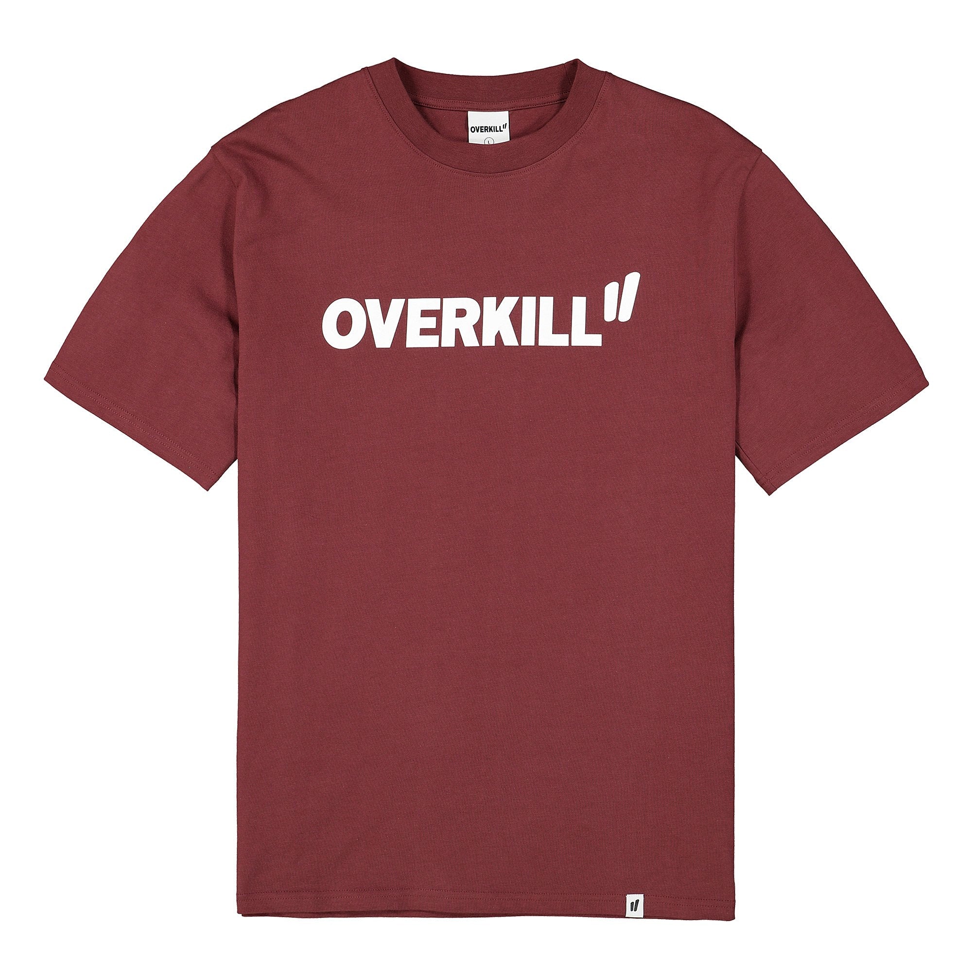 Overkill Logo Tee Burgundy T-Shirts OK-LTS-BG | Overkill