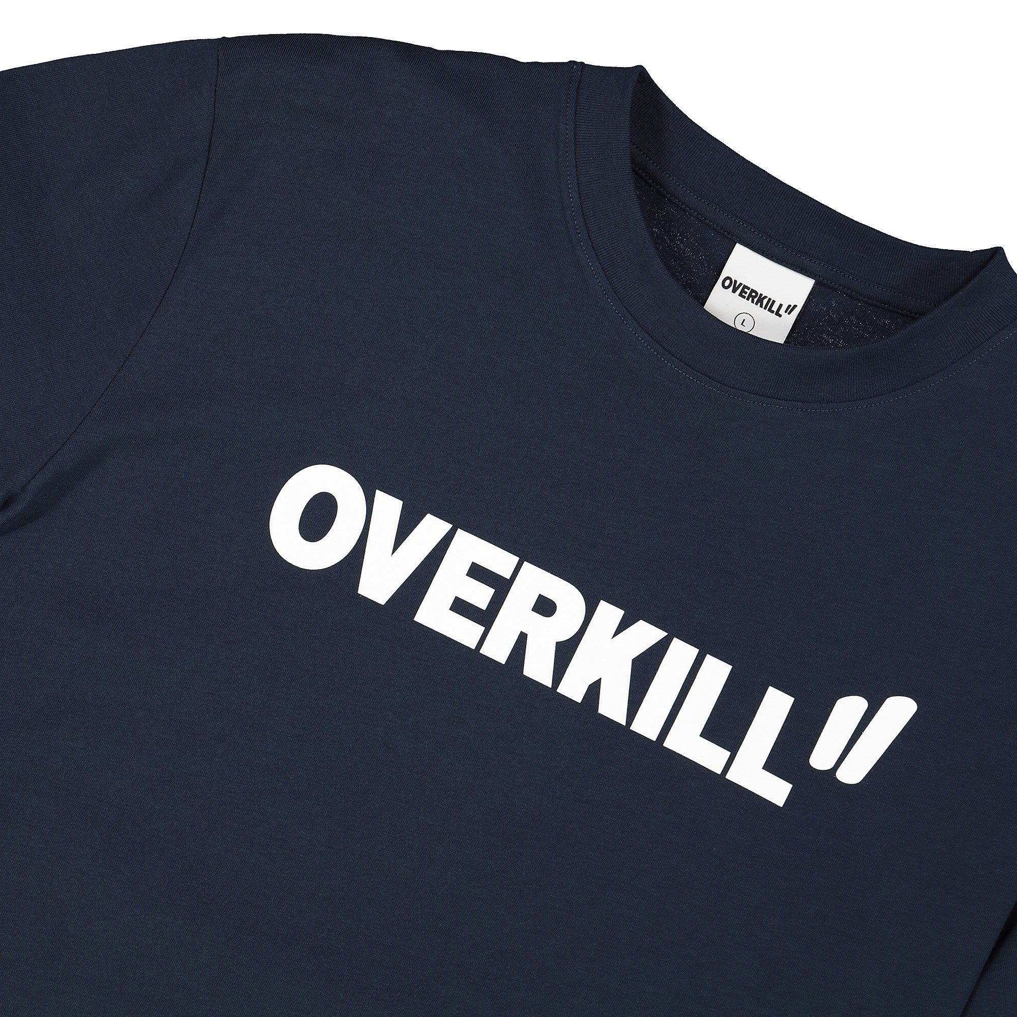 Overkill Logo Tee Midnight T-Shirts Close-up | Overkill