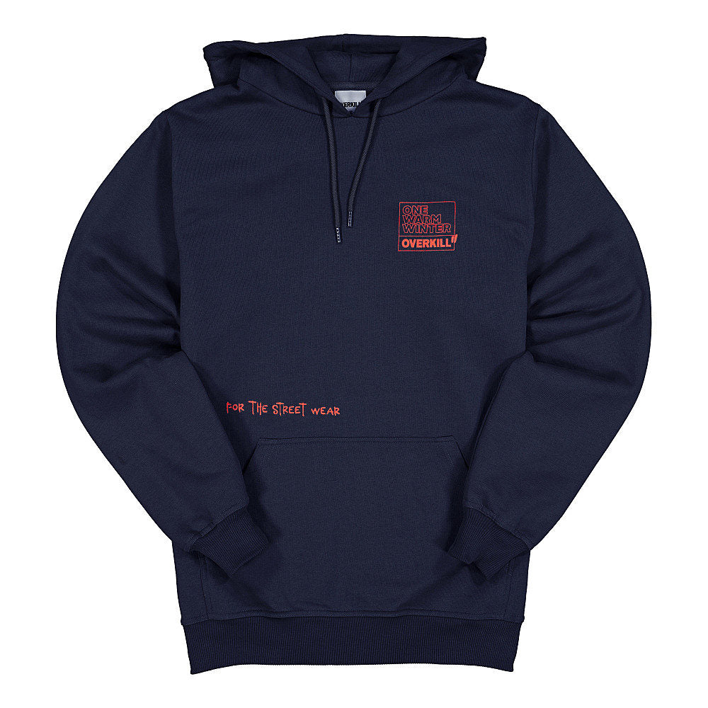 Overkill One Warm Winter x OVERKILL For The Street Wear Hoodie Midnight Navy Hoodies OWWxOKH | Overkill