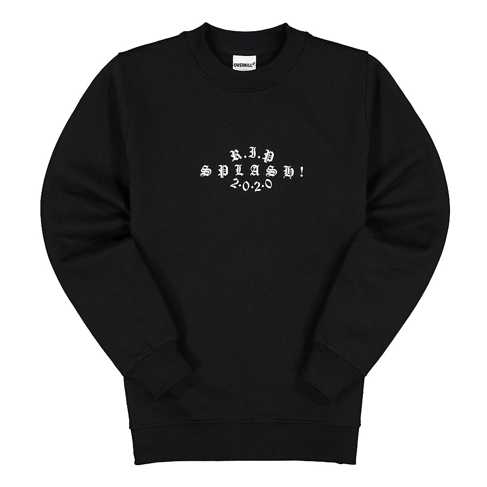 Overkill splash! x Overkill RIP 2020 Graveyard Crewneck Black Sweatshirts SPOKCN | Overkill