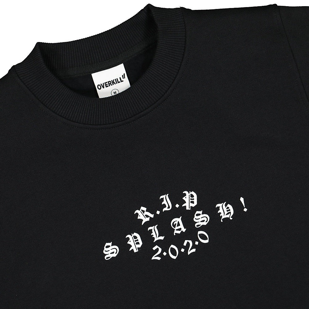 Overkill splash! x Overkill RIP 2020 Graveyard Crewneck Black Sweatshirts Material | Overkill