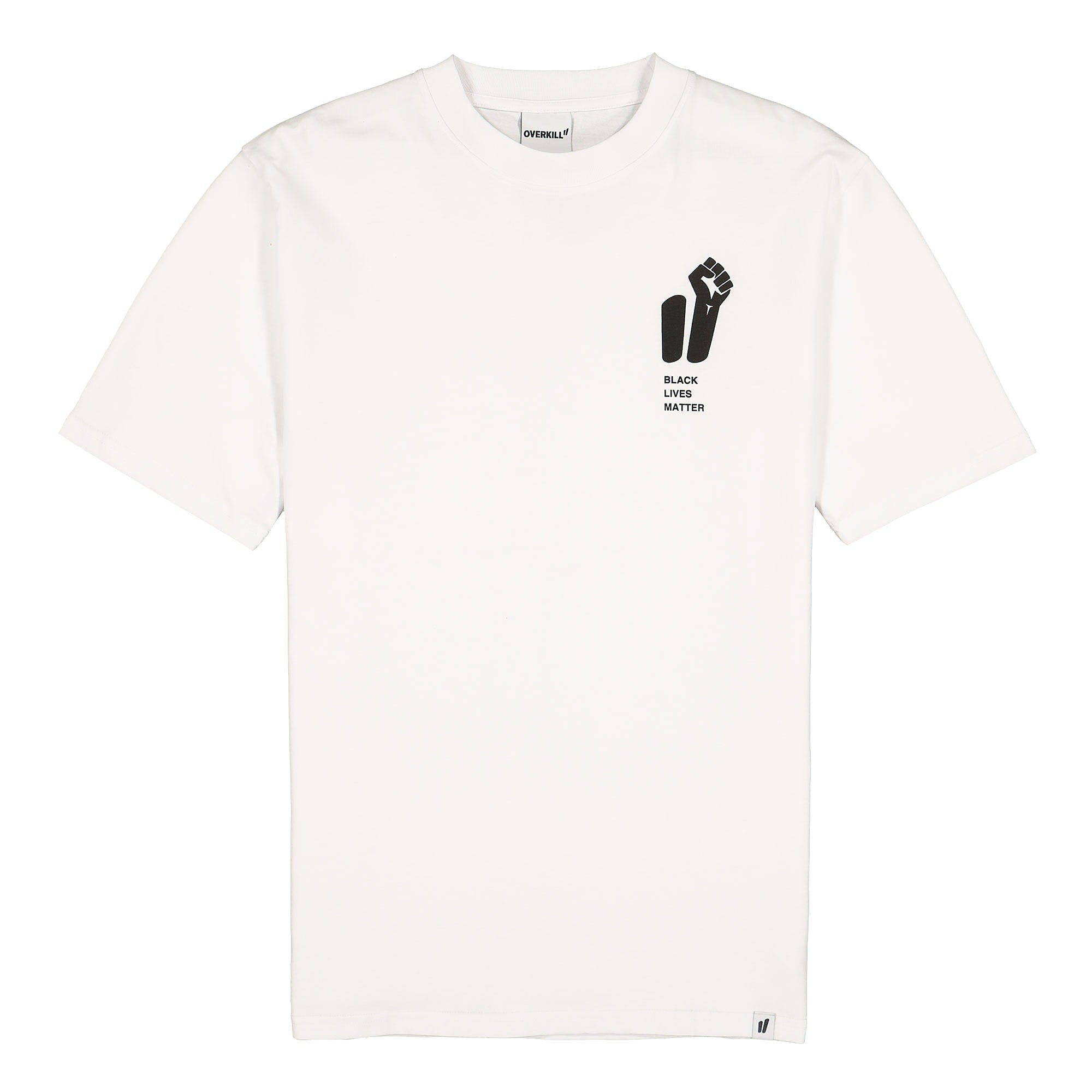 Overkill BLM Supporter Tee White / White - Multicolor T-Shirts OBLMST | Overkill