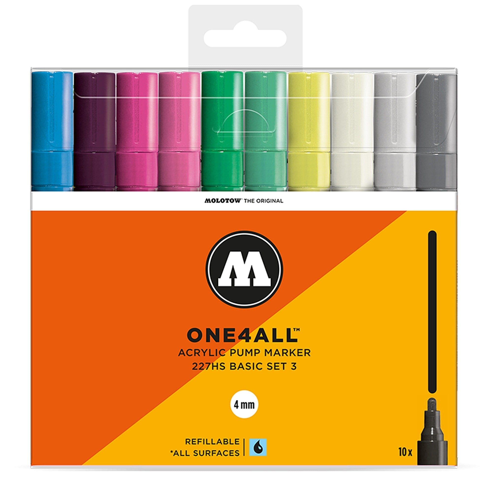 Molotow one4all 227hs basic 10 set 3 Marker 200479 | Overkill