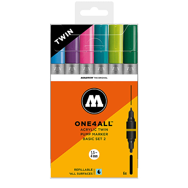 Molotow one4all acrylic twin basic-set 2 Marker 200489 | Overkill