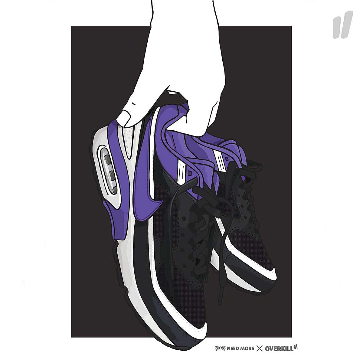 Need More Overkill x Need More Art Print BW OG Retro SMYS Other Prints BW OG Retro SMYS | Overkill