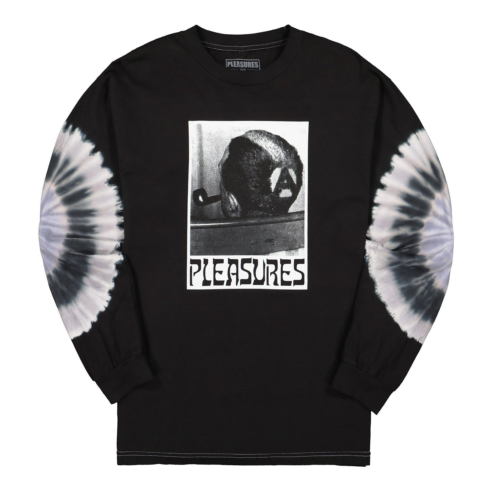 Pleasures Haircut Tye Dye Long Sleeve Black Longsleeves P19F101024 | Overkill