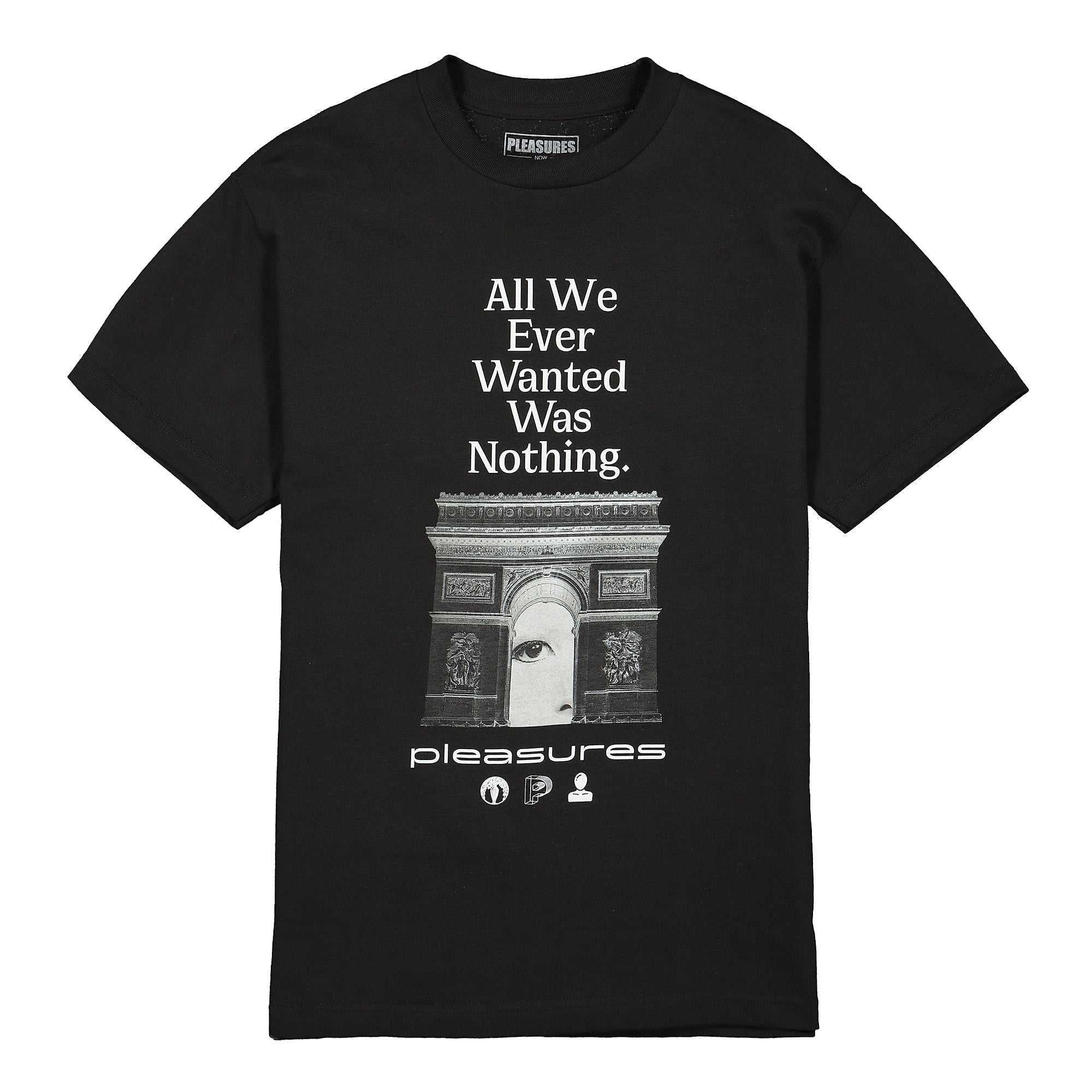 Pleasures Nothing T-Shirt Black T-Shirts P19F101050 | Overkill