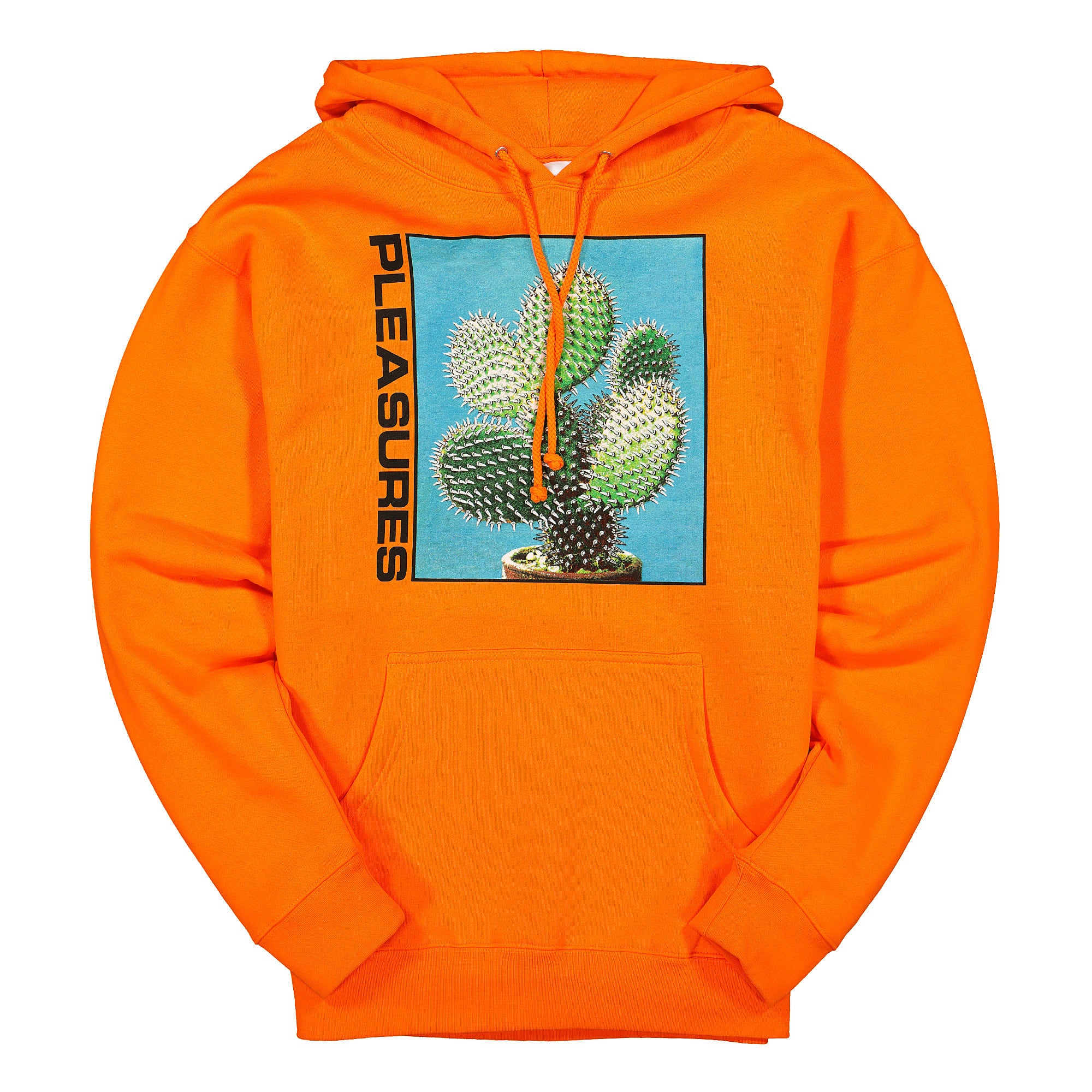 Pleasures Spike Hoody Safety Orange Hoodies P19F102061 | Overkill