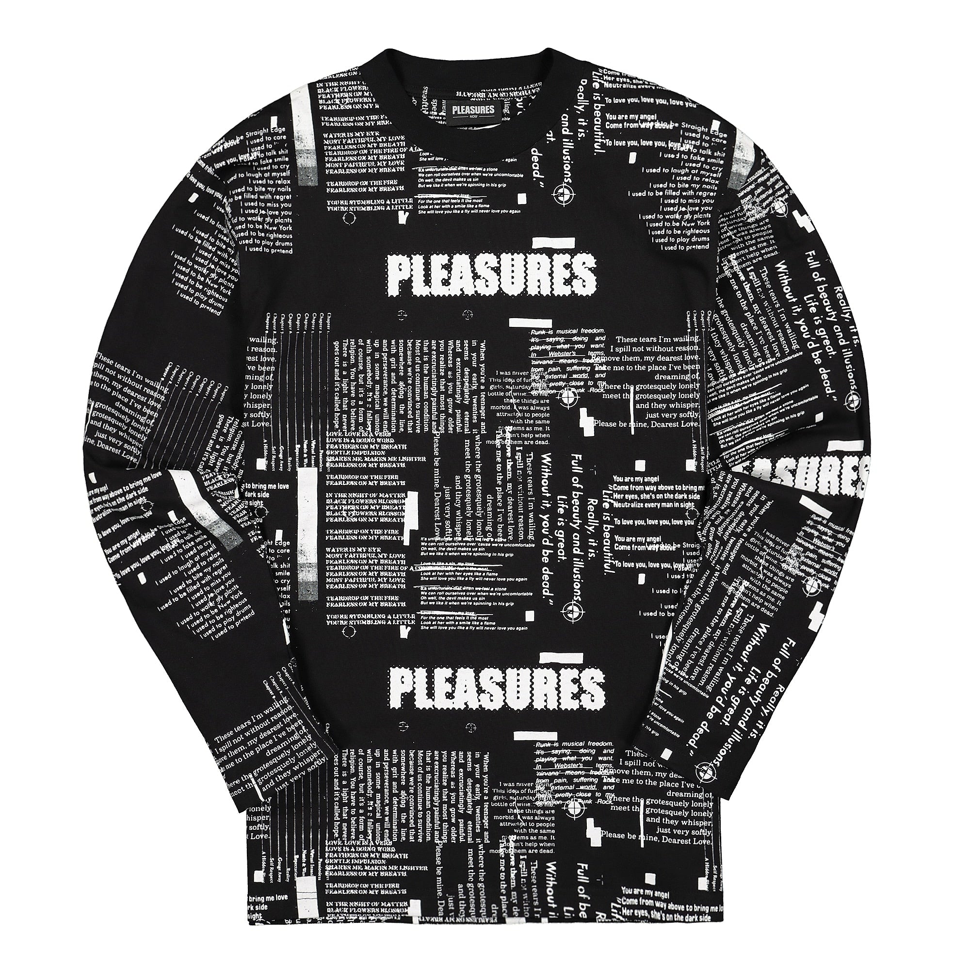 Pleasures Poems Long Sleeve Black Longsleeves P19F103023 | Overkill