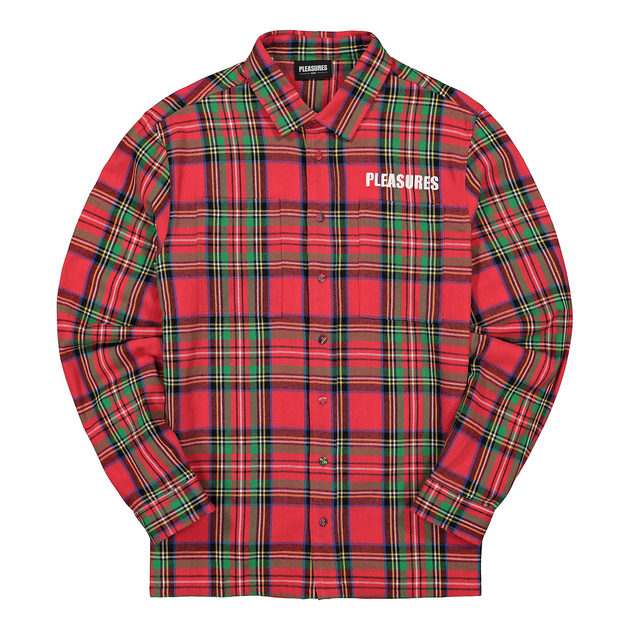 Pleasures Lawless Overshirt Red Shirts P19F109010 | Overkill
