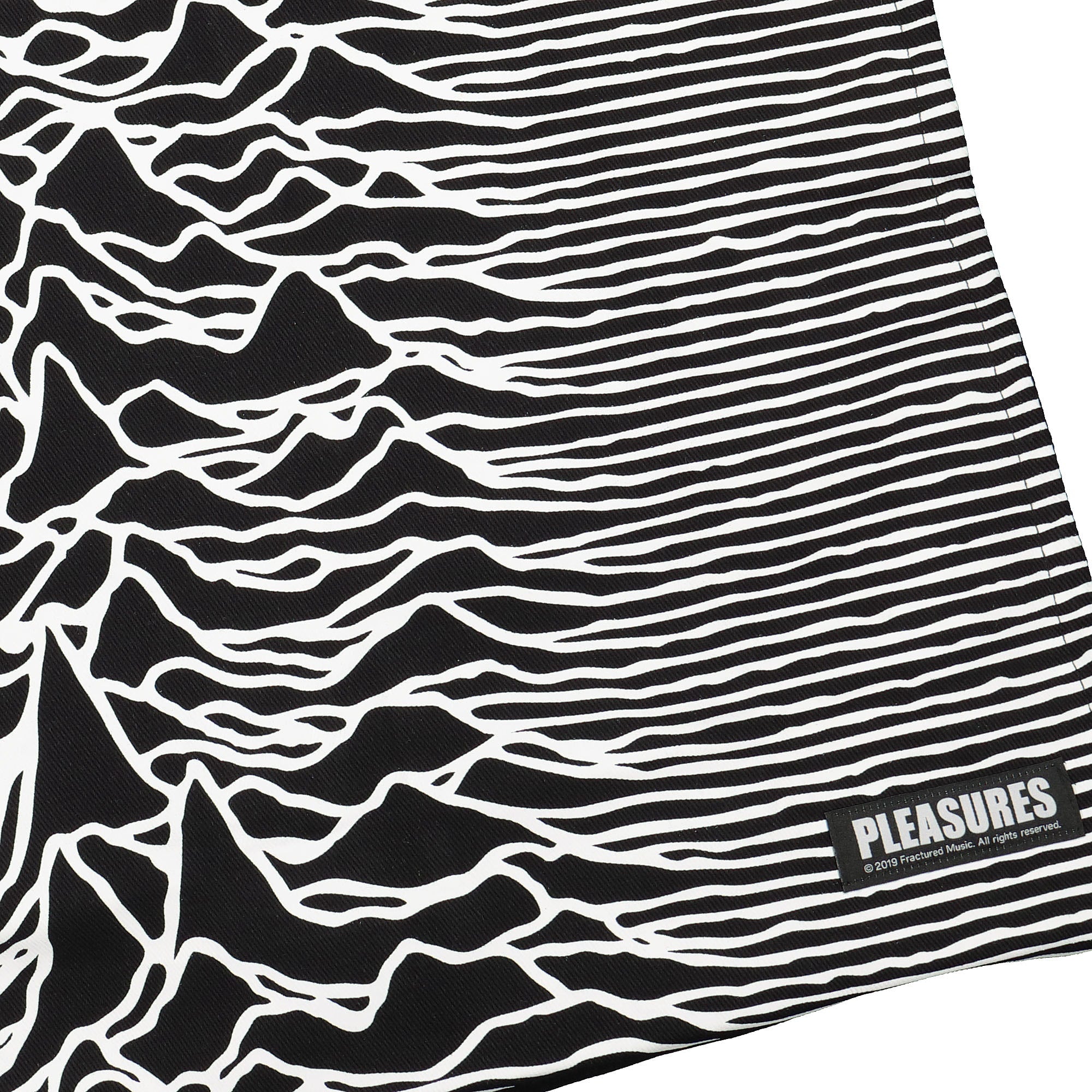 Pleasures Joy Division x Pleasures Wilderness Heavyweight Tote Bag Black Tote Bags & Shoppers Close-up | Overkill