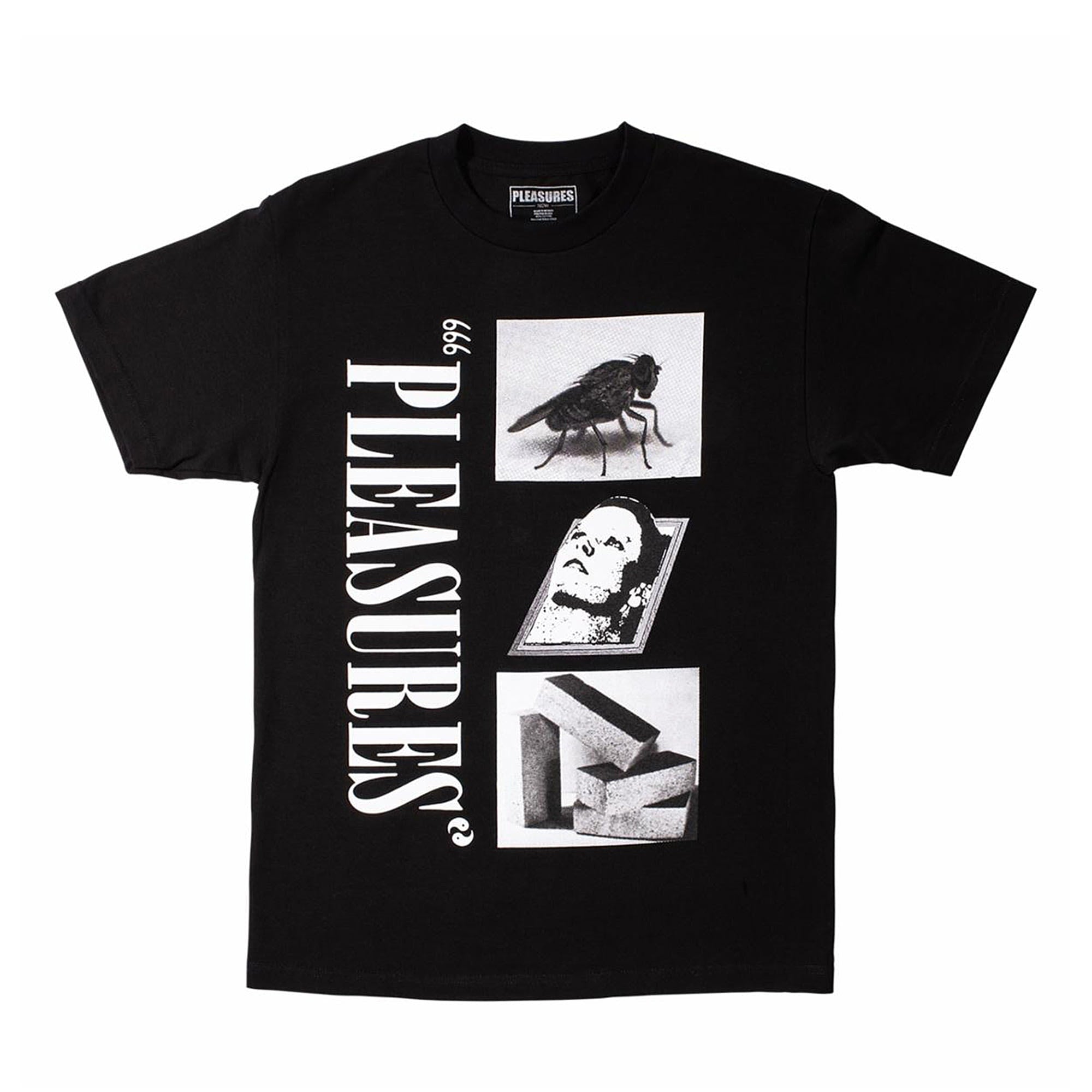 Pleasures Life Or Death T-Shirt Black T-Shirts P19P101031 | Overkill