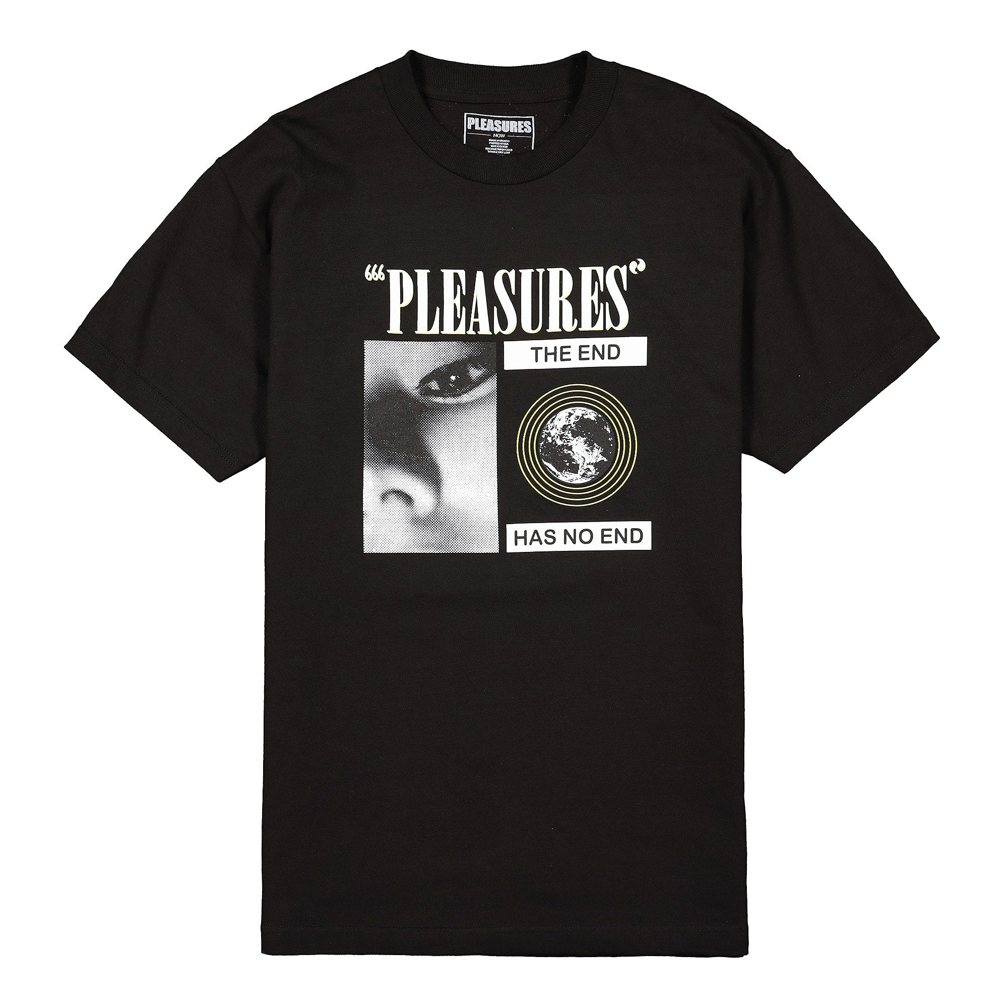 Pleasures Now No End T-Shirt Black T-Shirts P19S101019 | Overkill
