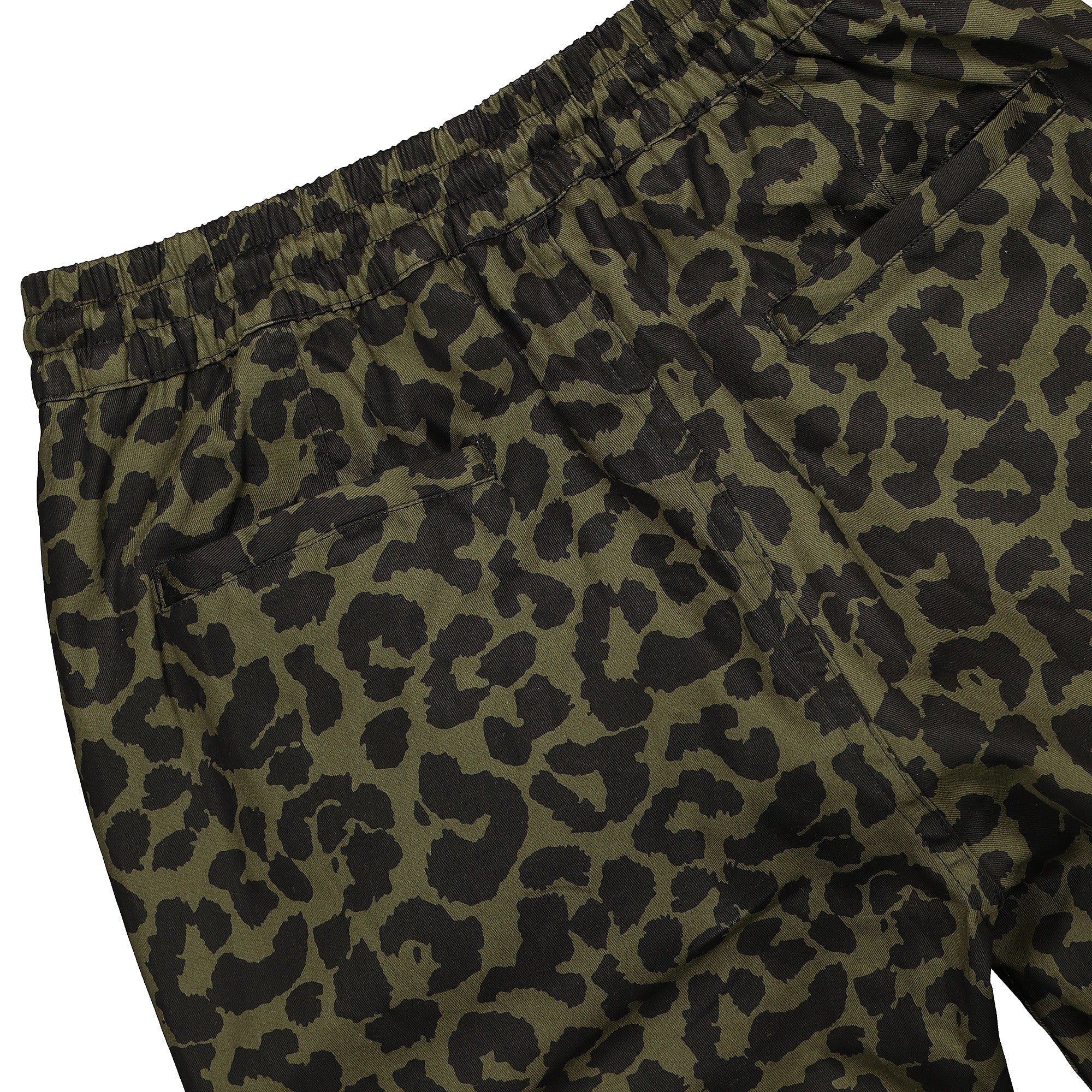 Pleasures Now Leopard Beach Pant Green Sweat & Track Pants Detail view 1 | Overkill