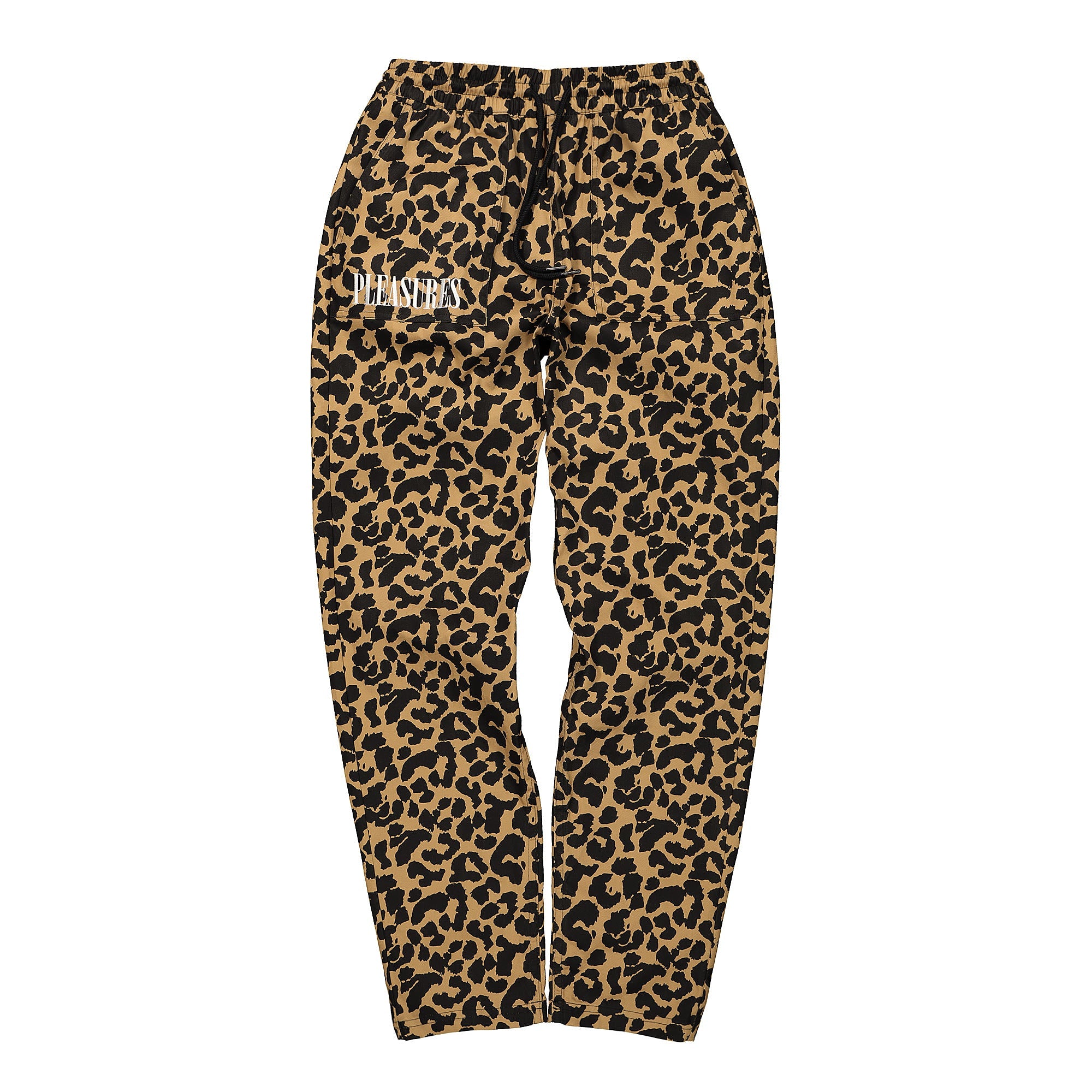 Pleasures Now Leopard Beach Pant Tan Sweat & Track Pants PS19S104010 | Overkill