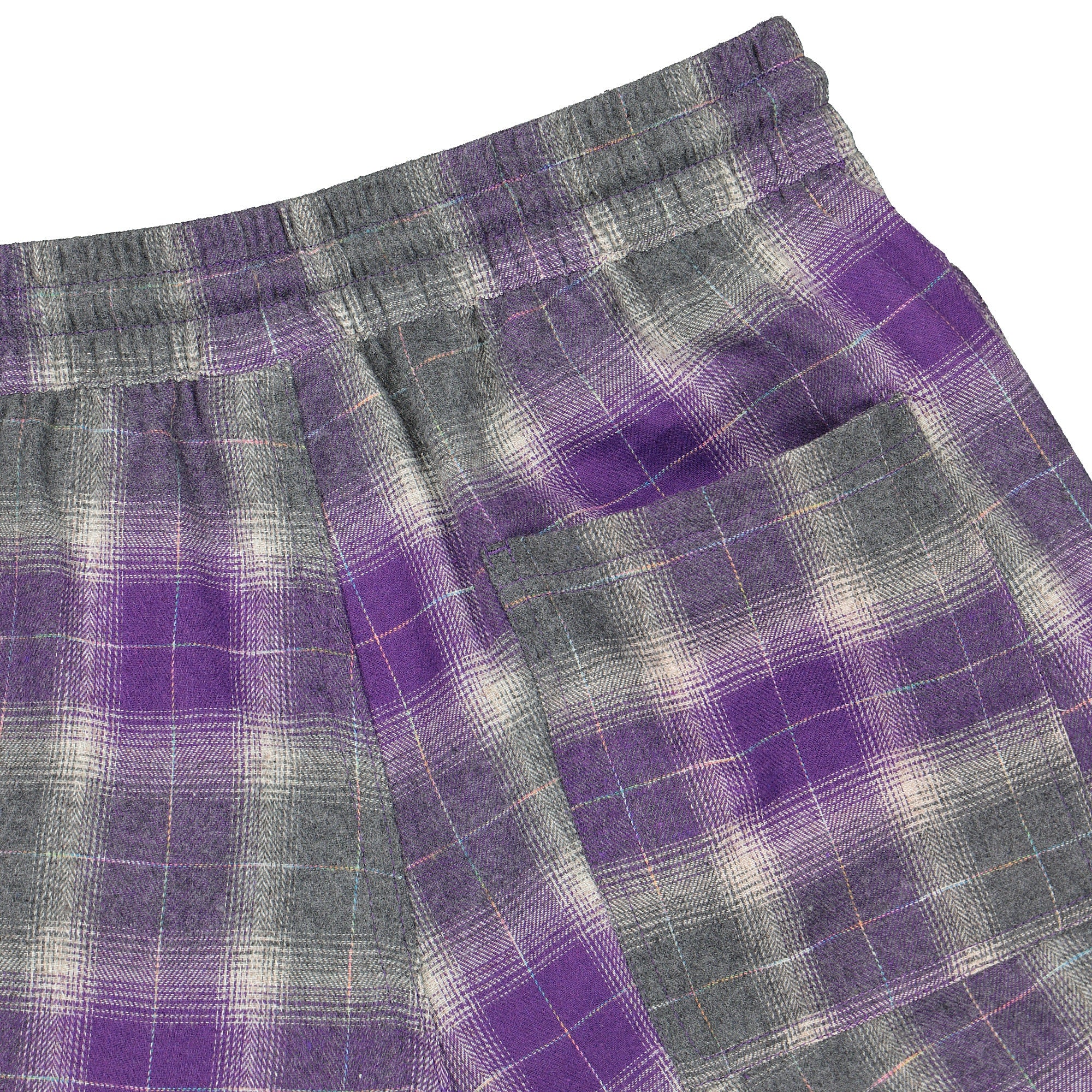 Pleasures Now Shadow Plaid Shorts Purple Shorts Detail view 1 | Overkill