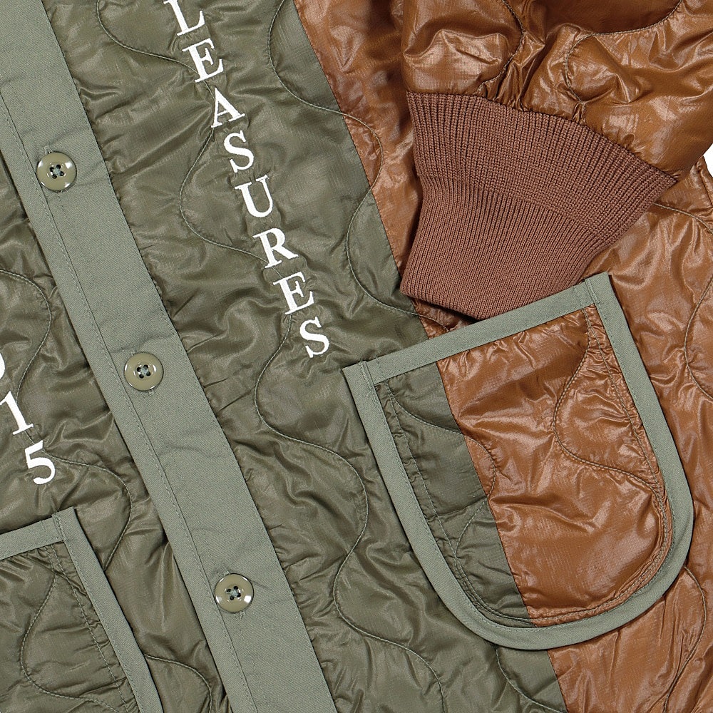 Pleasures Misery Jacket Green Jackets Detailfoto | Overkill