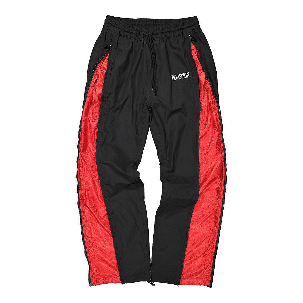 Pleasures Blast Side Zip Track Pant Black Sweat & Track Pants P20F019 | Overkill