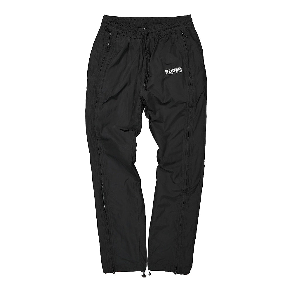 Pleasures Blast Side Zip Track Pant Black Sweat & Track Pants Material | Overkill