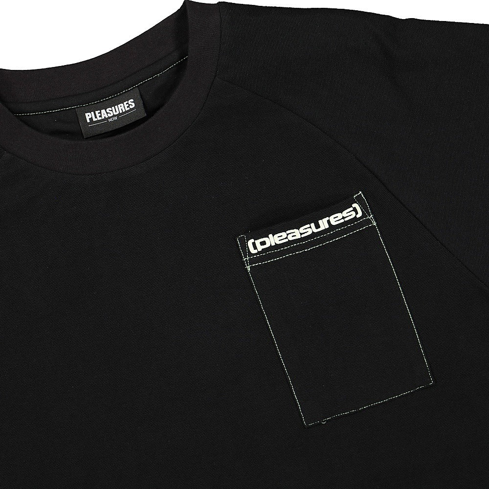 Pleasures Vulgar Raglan Shirt Black T-Shirts Material | Overkill