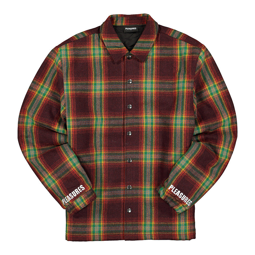 Pleasures Paradox Heavyweight Coaches Jacket Red Jackets P20F030 | Overkill