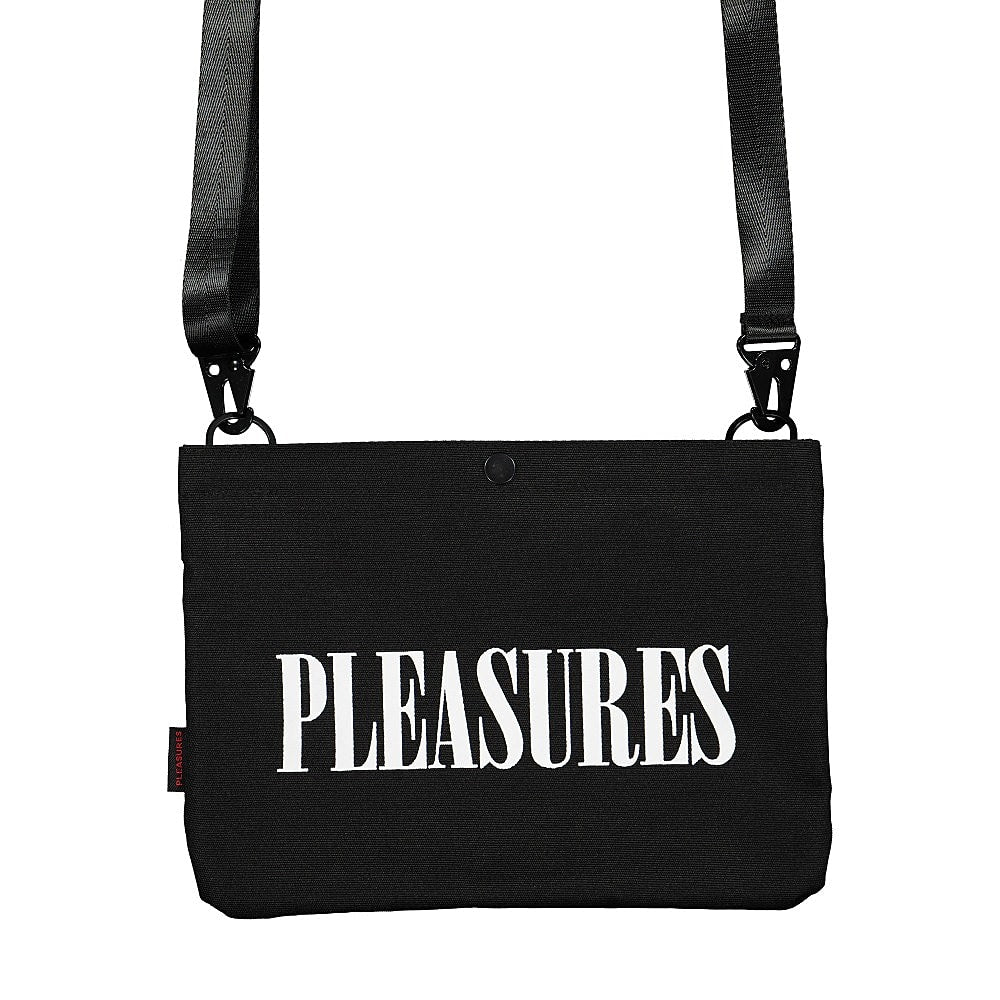 Pleasures Taikan x Pleasures Sacoche Bag Black Shoulder & Cross Body Bags Close-up | Overkill