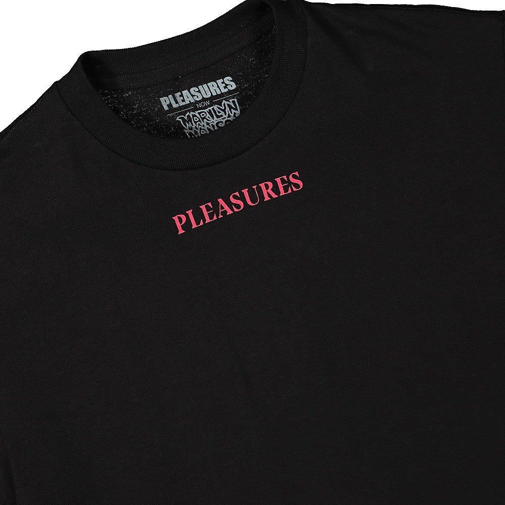 Pleasures Manson T-Shirt Black T-Shirts Material | Overkill
