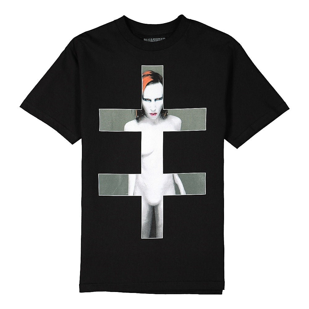 Pleasures Marilyn Manson x Pleasures Smells T-Shirt Black T-Shirts P20M007 | Overkill