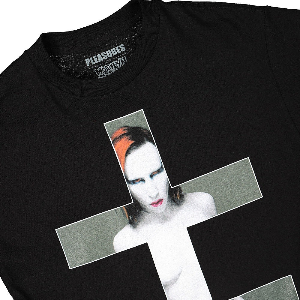 Pleasures Marilyn Manson x Pleasures Smells T-Shirt Black T-Shirts Material | Overkill