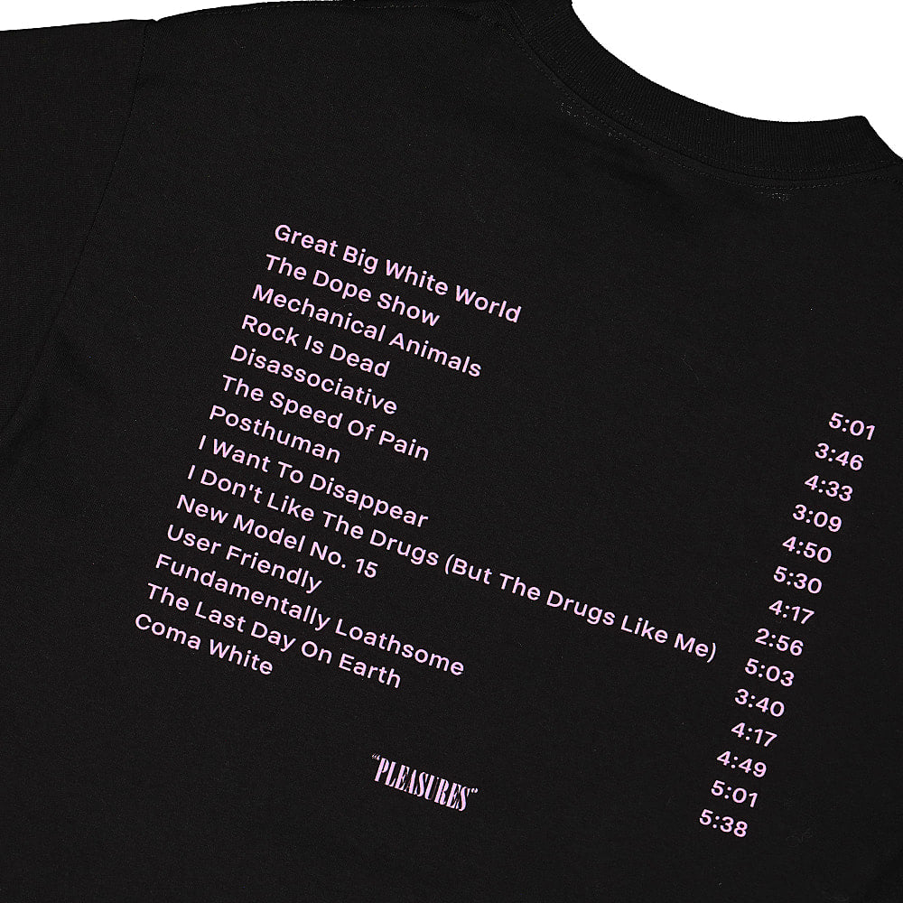 Pleasures Marilyn Manson x Pleasures Smells T-Shirt Black T-Shirts Detailfoto | Overkill