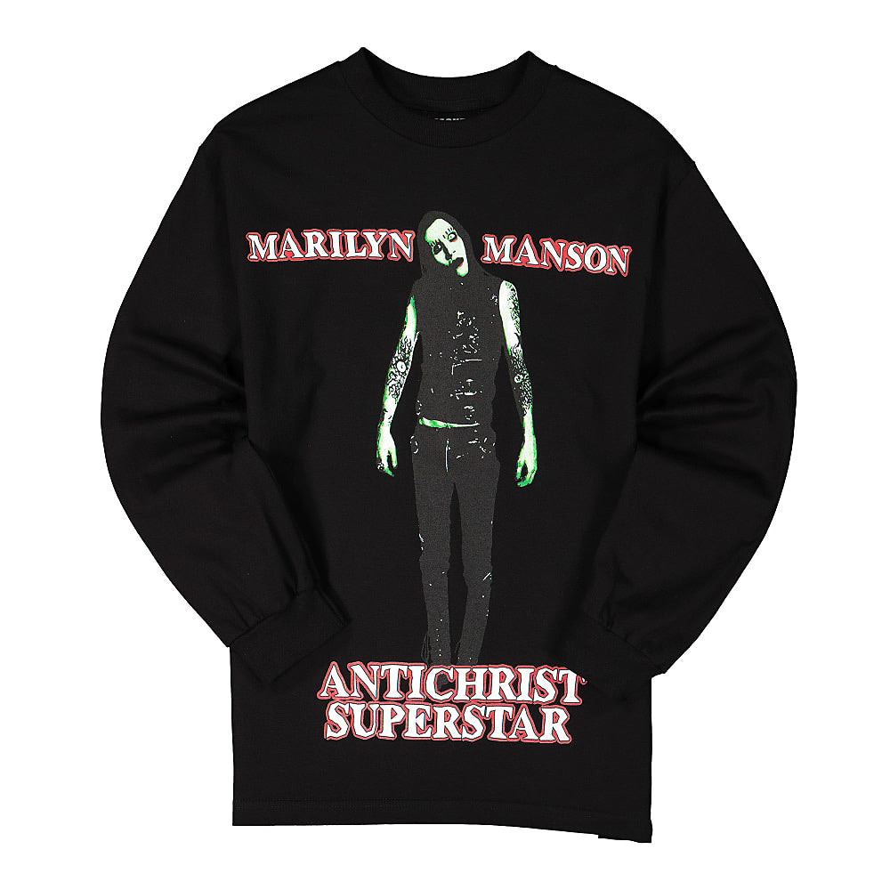 Pleasures Superstar Long Sleeve Black Longsleeves P20M009 | Overkill