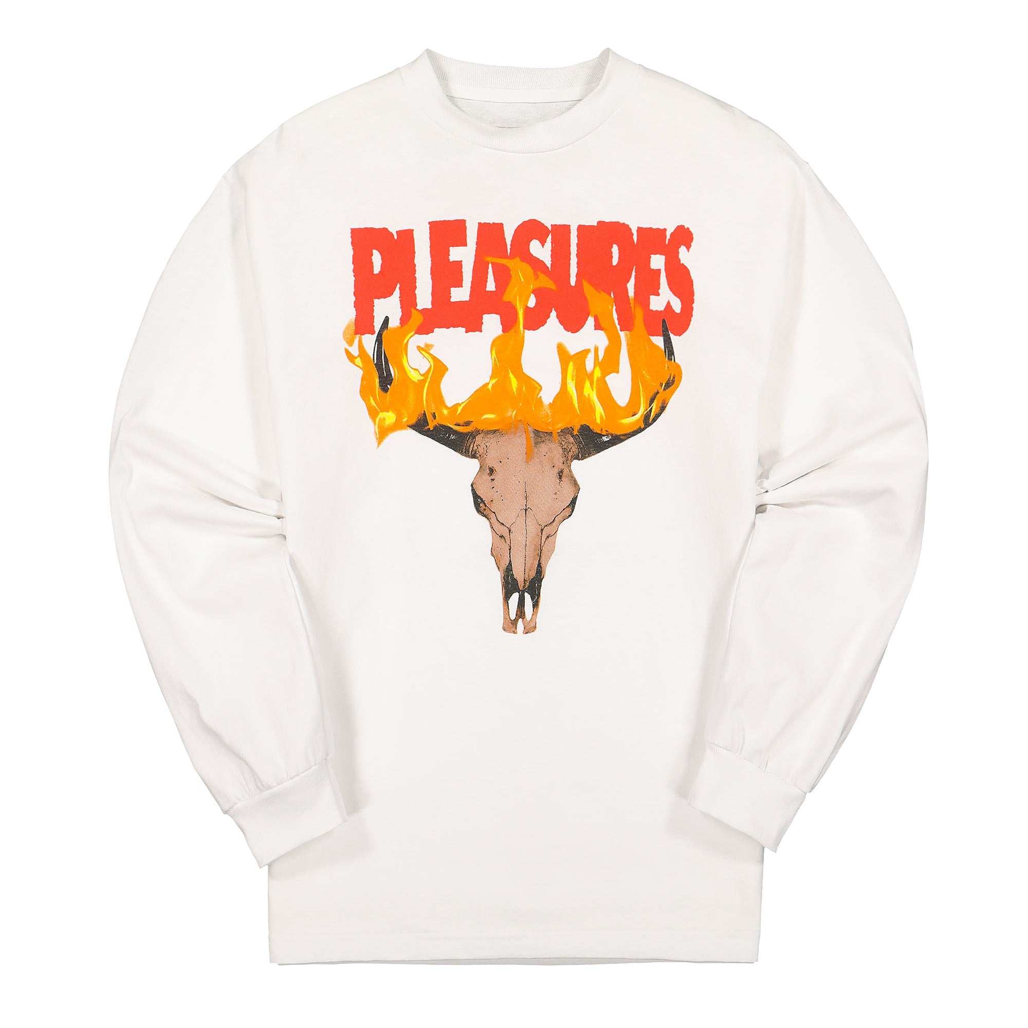 Pleasures Ranger Long Sleeve White Longsleeves P20SP013 | Overkill