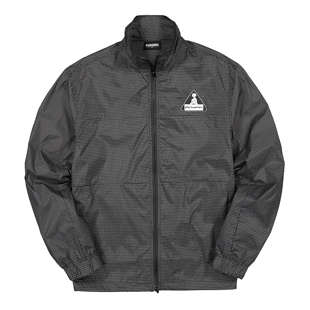 Pleasures Brick Tech Track Jacket Black Windbreaker P20SPCUT0022 | Overkill