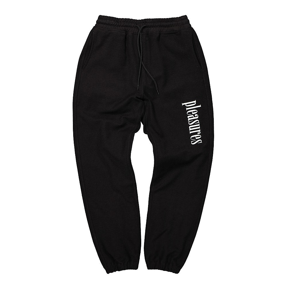 Pleasures Logic Reverse Terry Sweatpants Black Sweat & Track Pants P20SU015 | Overkill