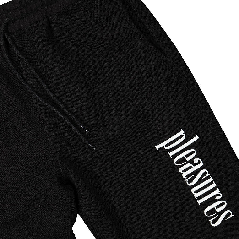 Pleasures Logic Reverse Terry Sweatpants Black Sweat & Track Pants Close-up | Overkill