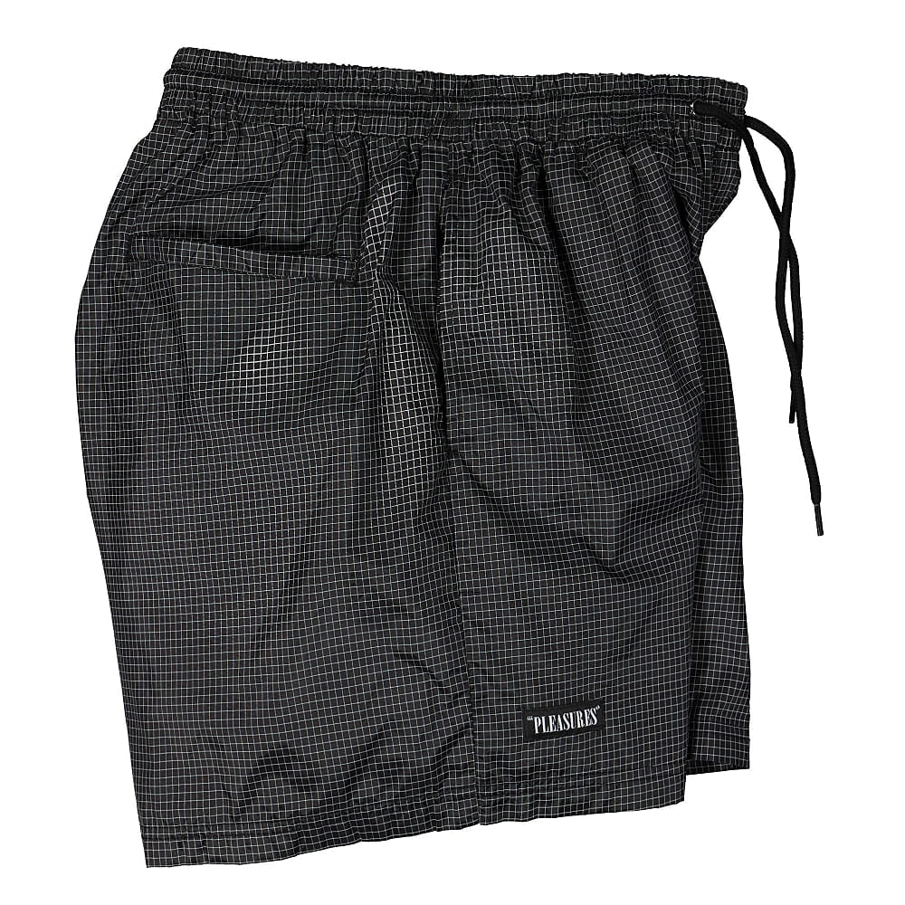 Pleasures Brick Active Shorts Black Shorts Close-up | Overkill