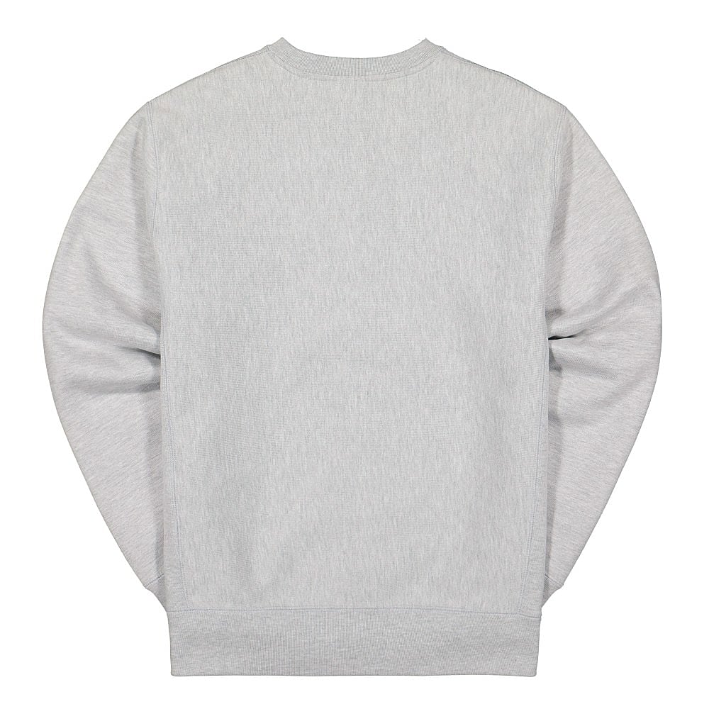 Pleasures Shine Premium Crewneck Heather Grey Sweatshirts Material | Overkill